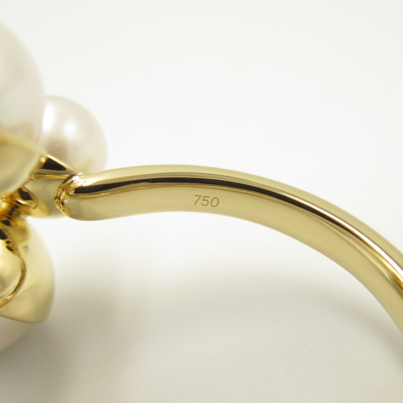 Tasaki K18 Yellow Gold Pearl Ring