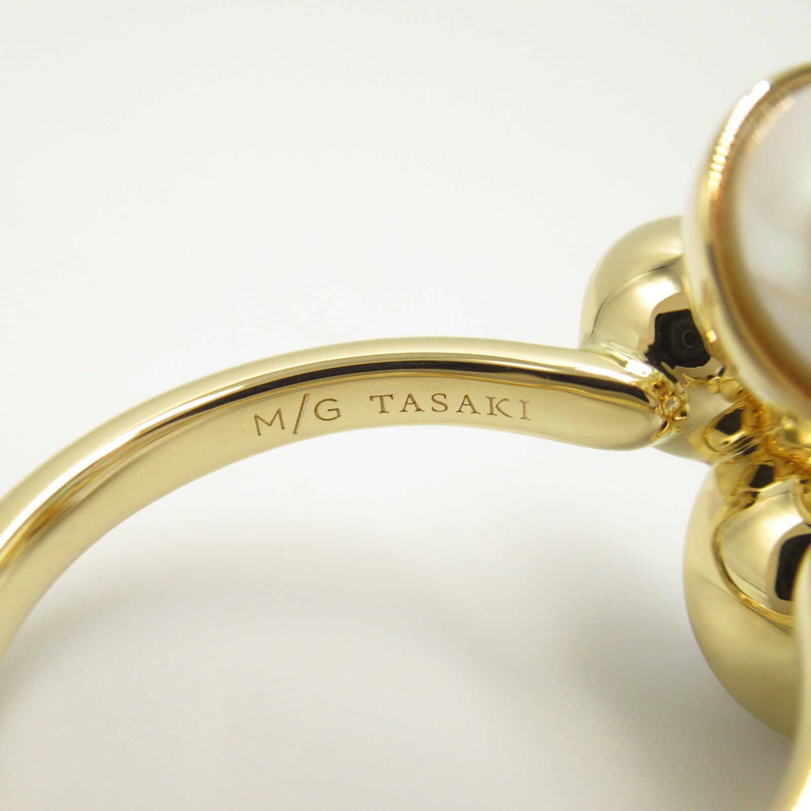 Tasaki K18 Yellow Gold Pearl Ring