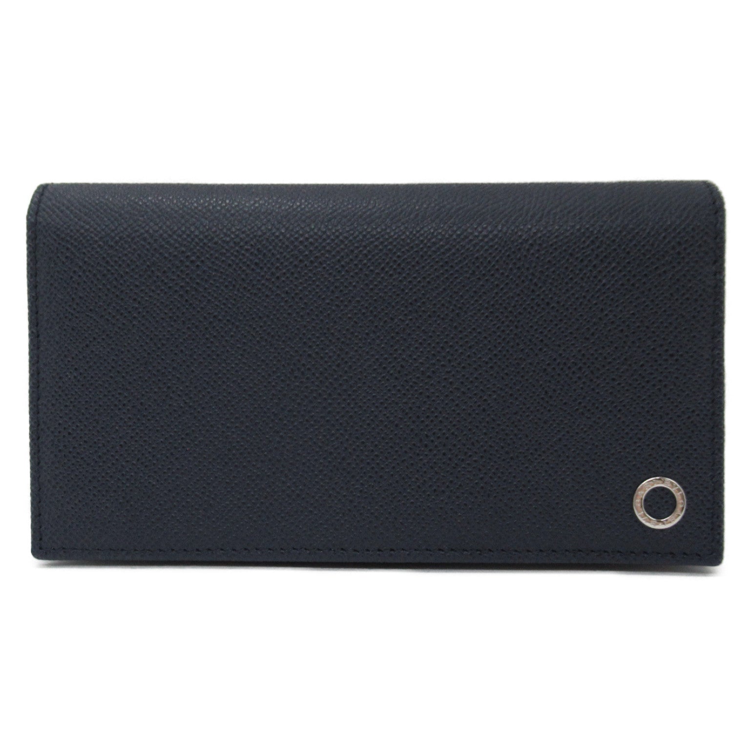 Bvlgari Bifold Wallet Leather Blue