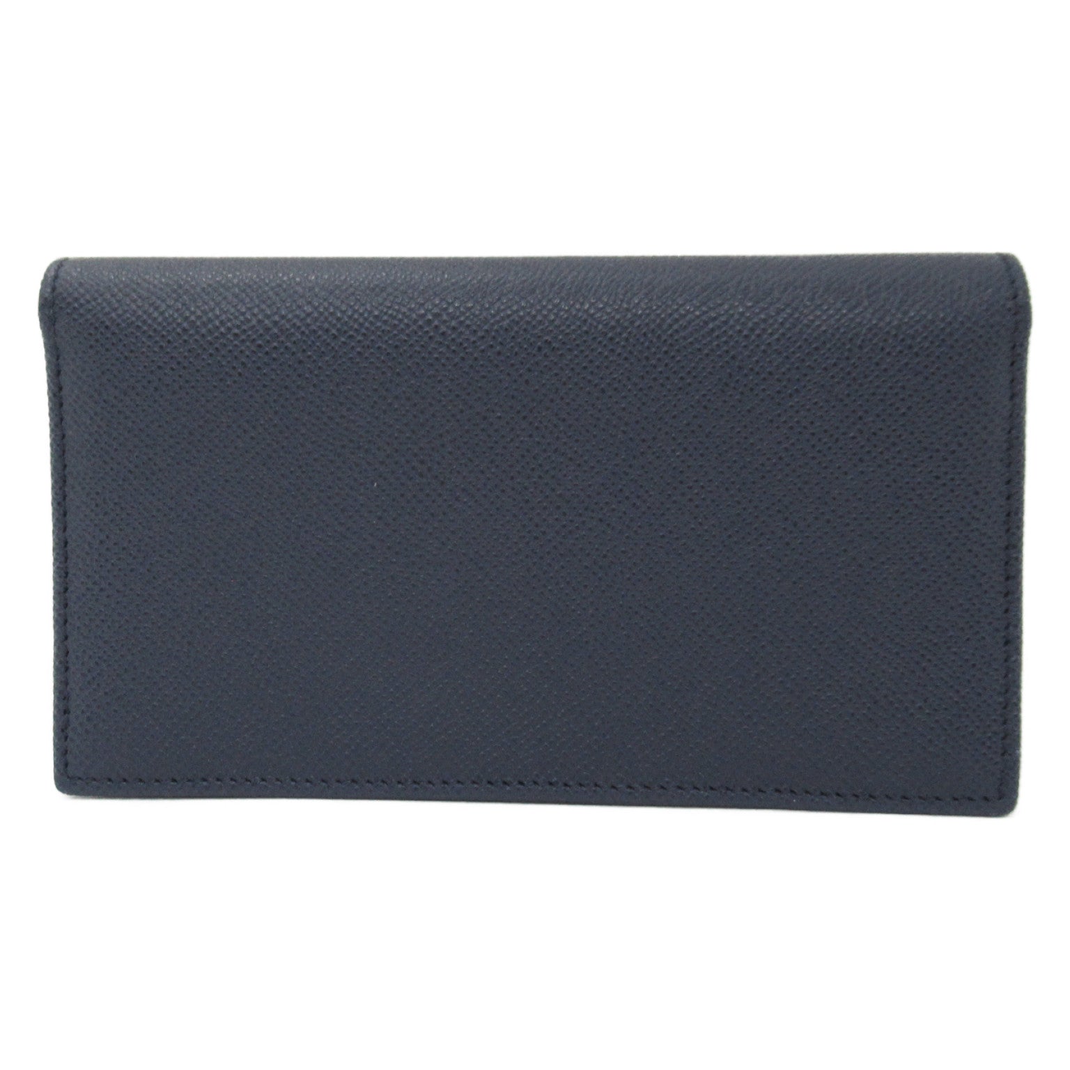 Bvlgari Bifold Wallet Leather Blue