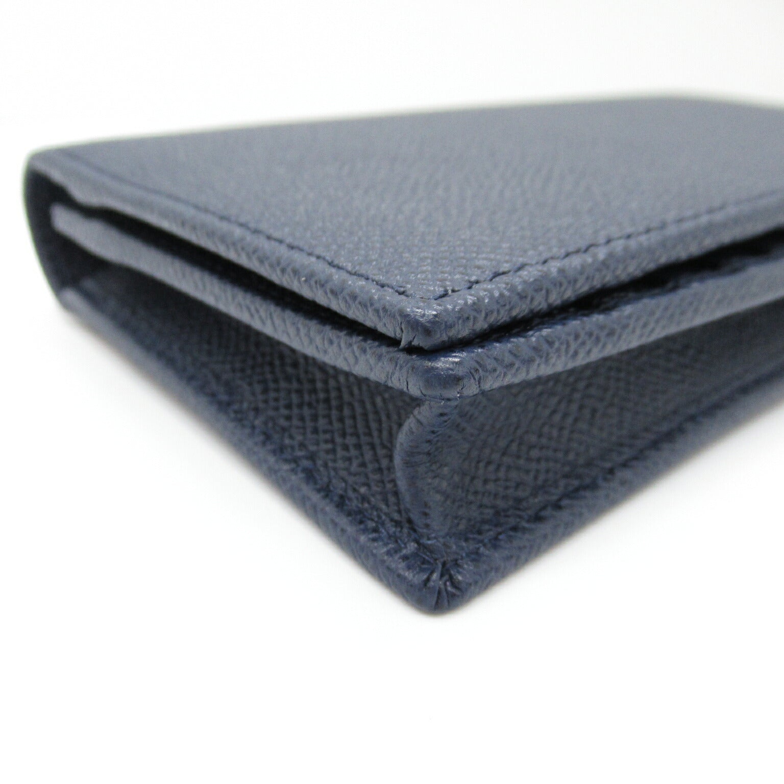 Bvlgari Bifold Wallet Leather Blue