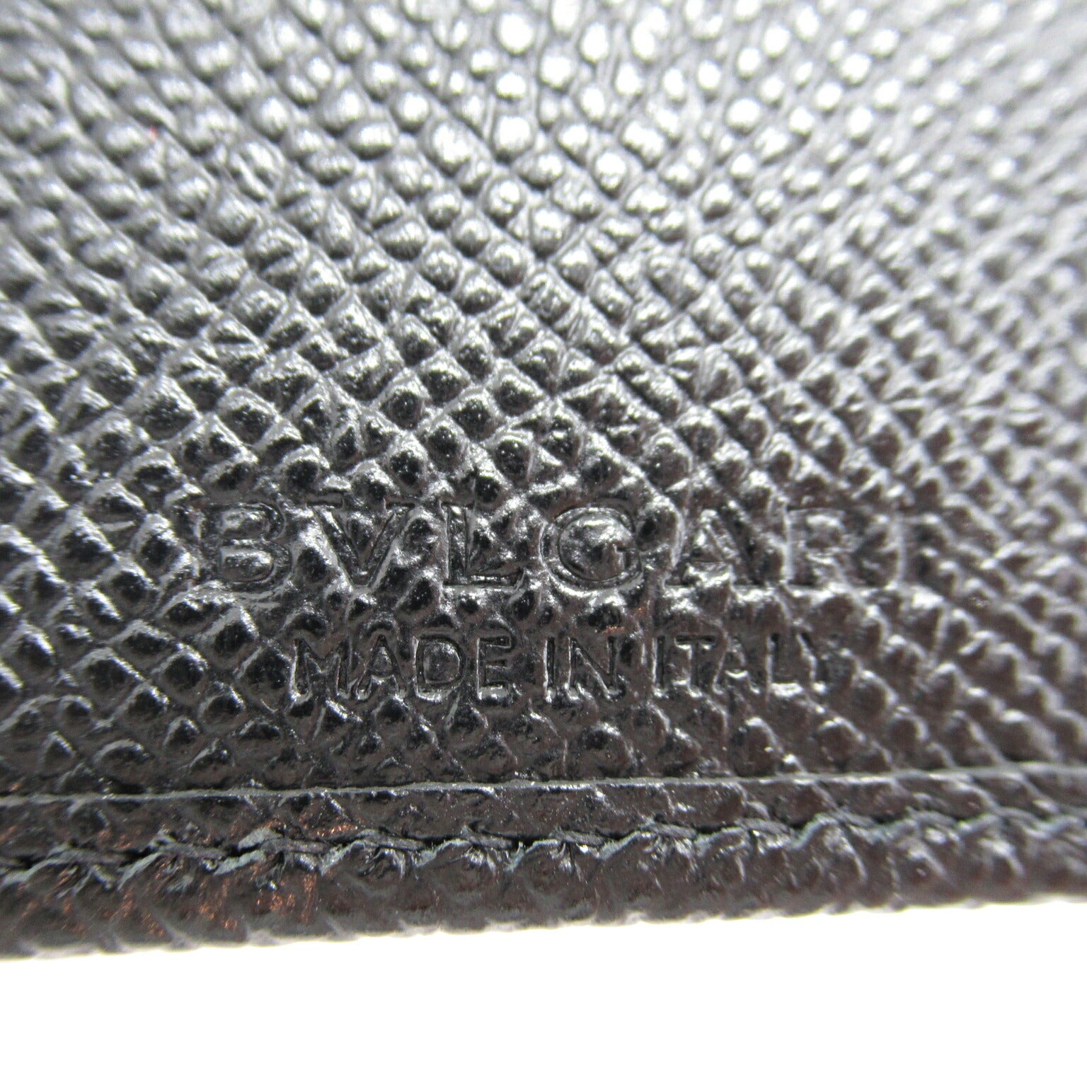 Bvlgari Leather Bifold Long Wallet 30398