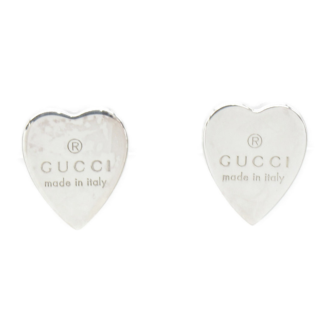 Gucci Silver 925 Heart Earrings