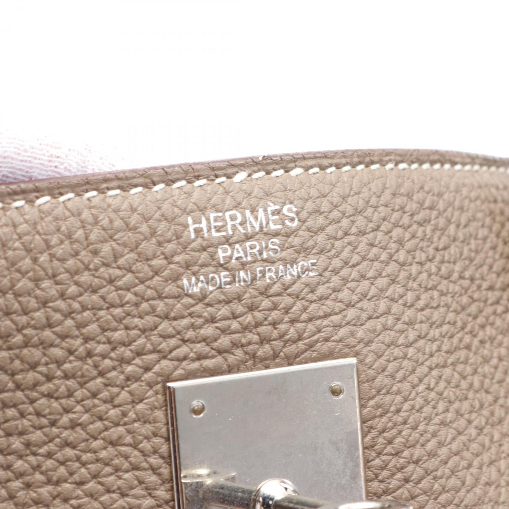 Hermes Birkin 40 Etoupe Togo Handbag