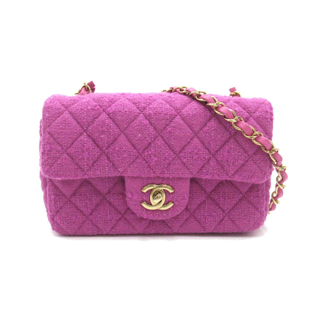 Chanel Tweed Mini Matelasse Shoulder Bag