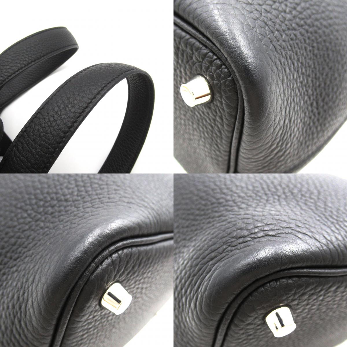 Hermes Picotin Lock PM Handbag Black Leather