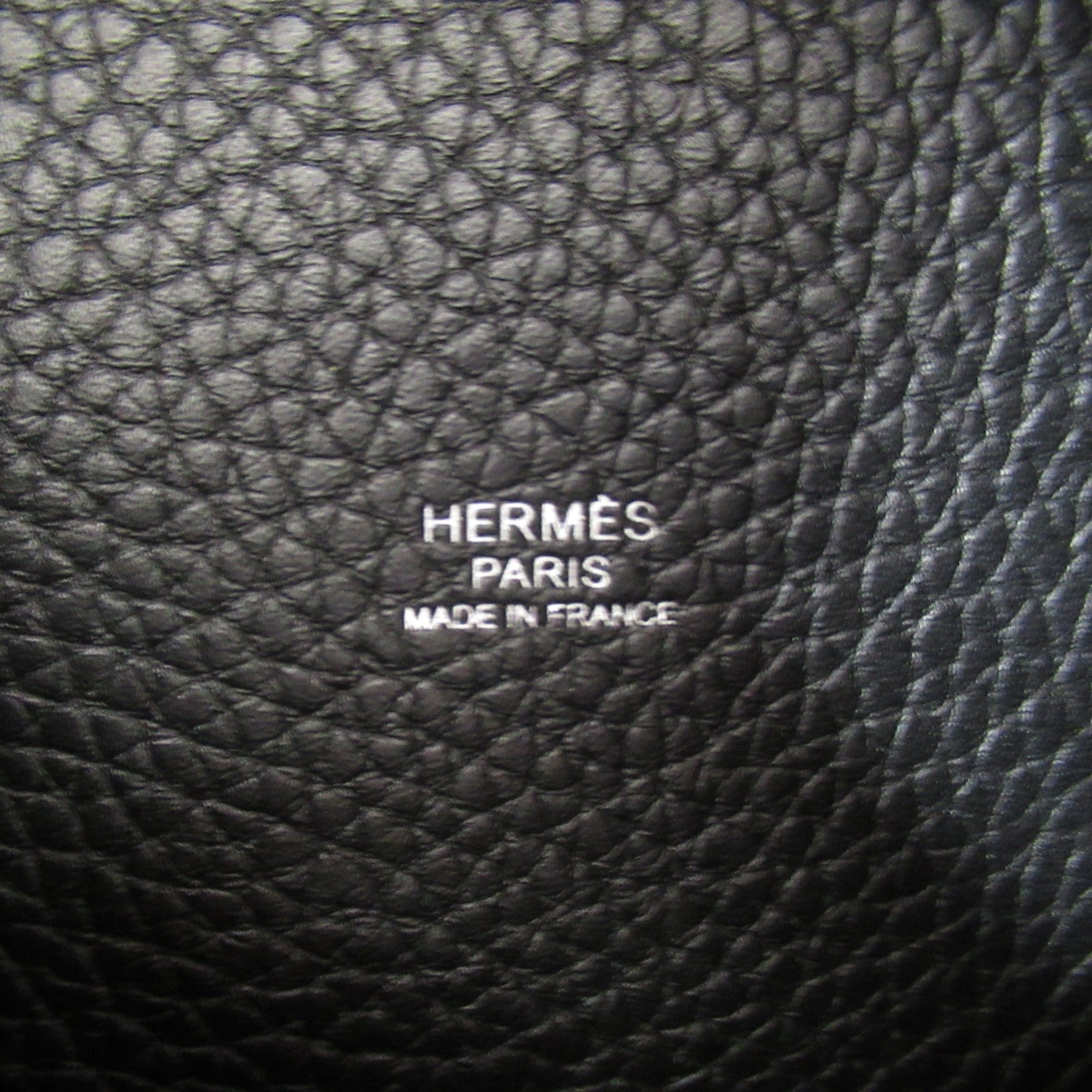 Hermes Picotin Lock MM Black Leather Tote Bag