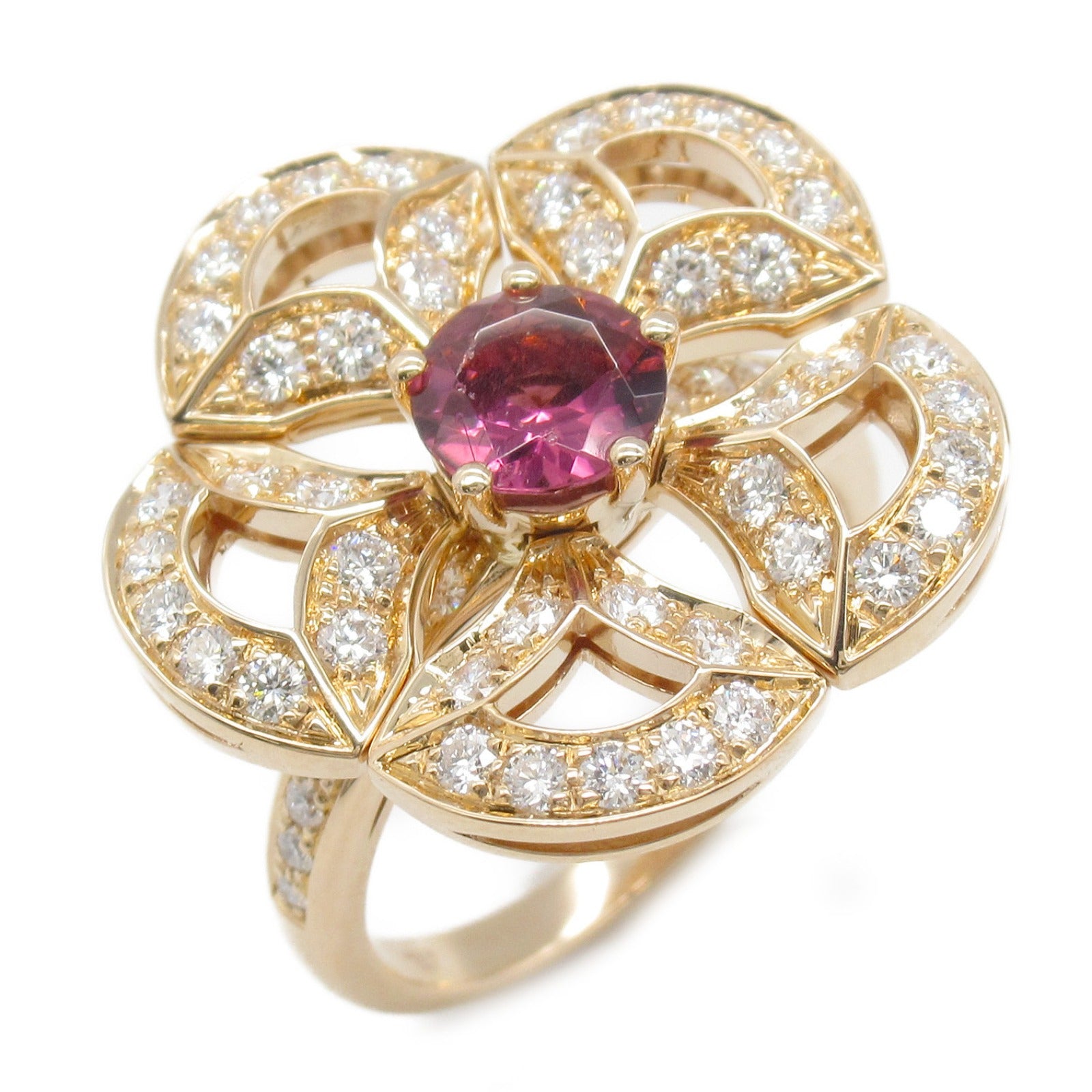 Bvlgari Diva Dream Pink Tourmaline Diamond Ring K18PG