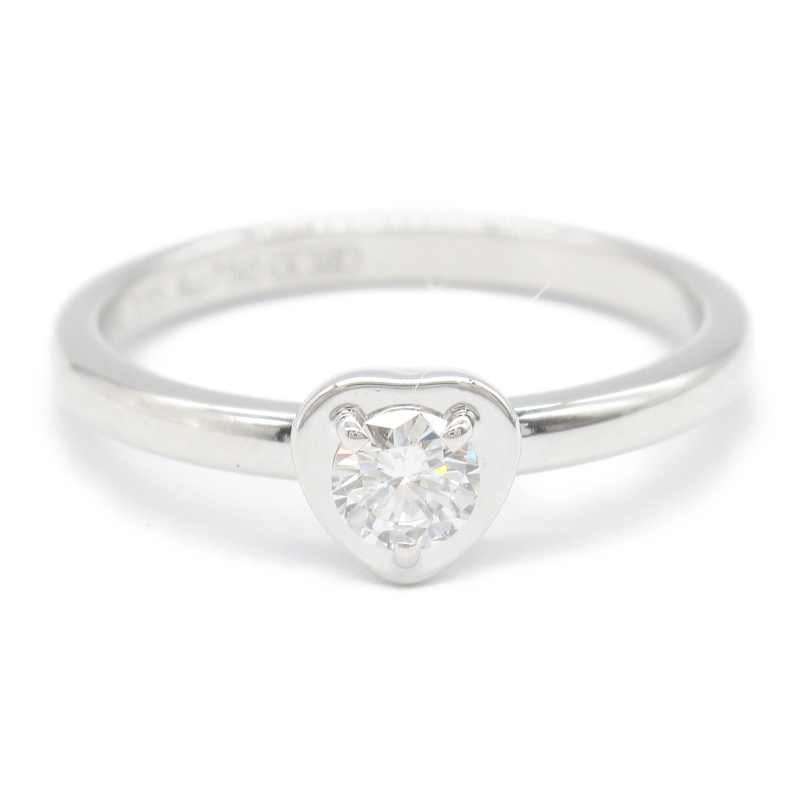 Cartier Diamond Heart Ring K18WG White Gold