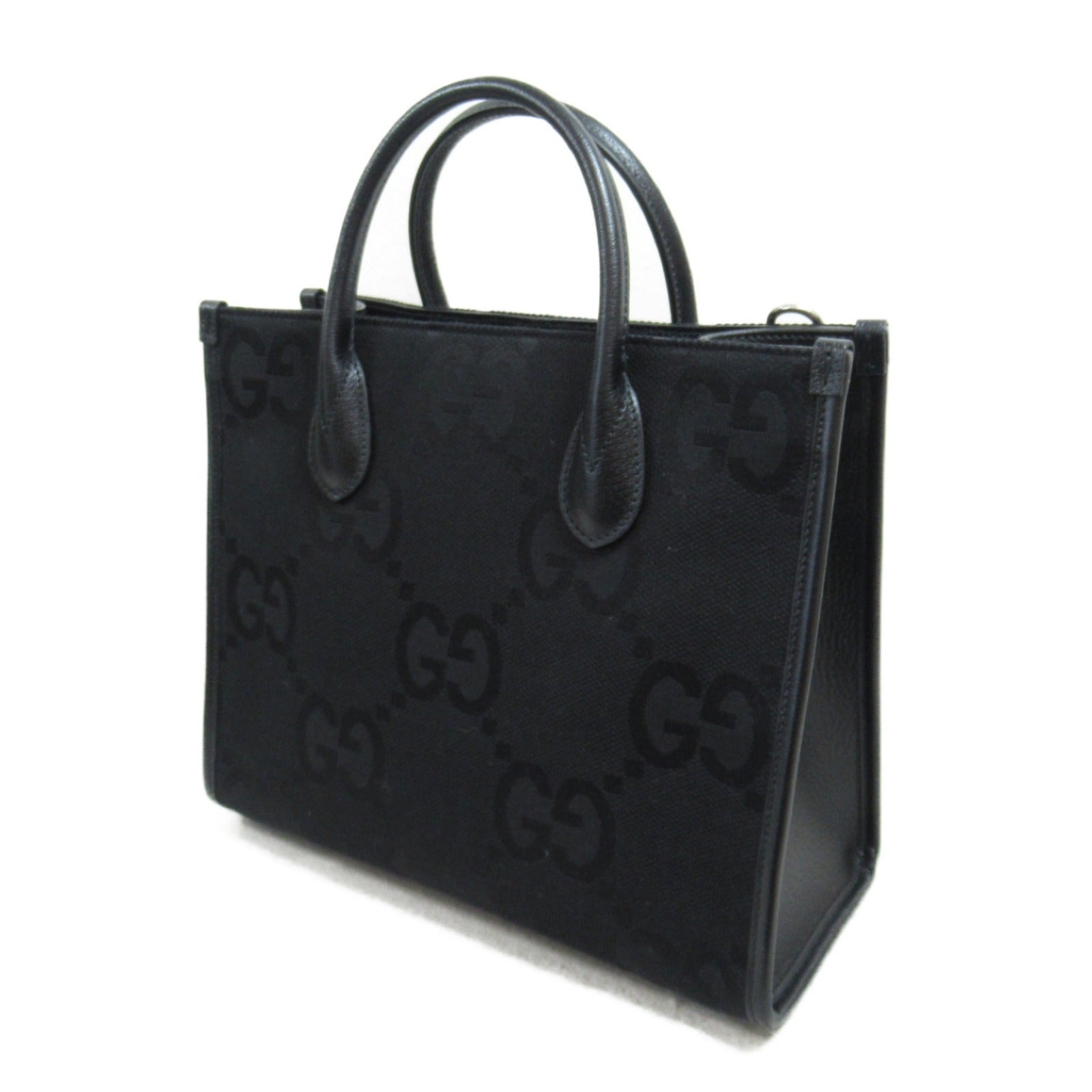 Gucci Jumbo GG 2Way Tote Bag Canvas Leather