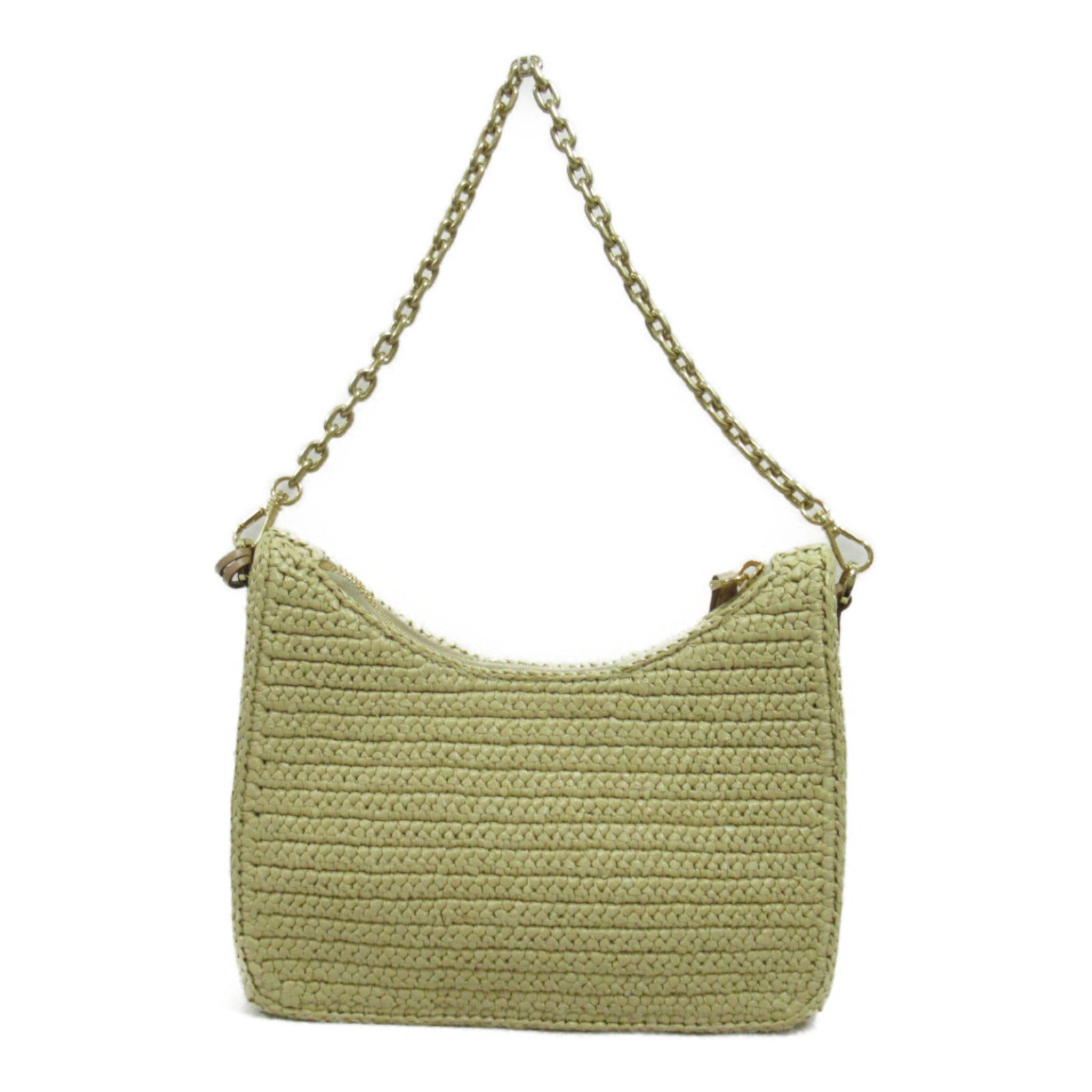 Prada Re-Edition 2way Shoulder Bag Leather Raffia