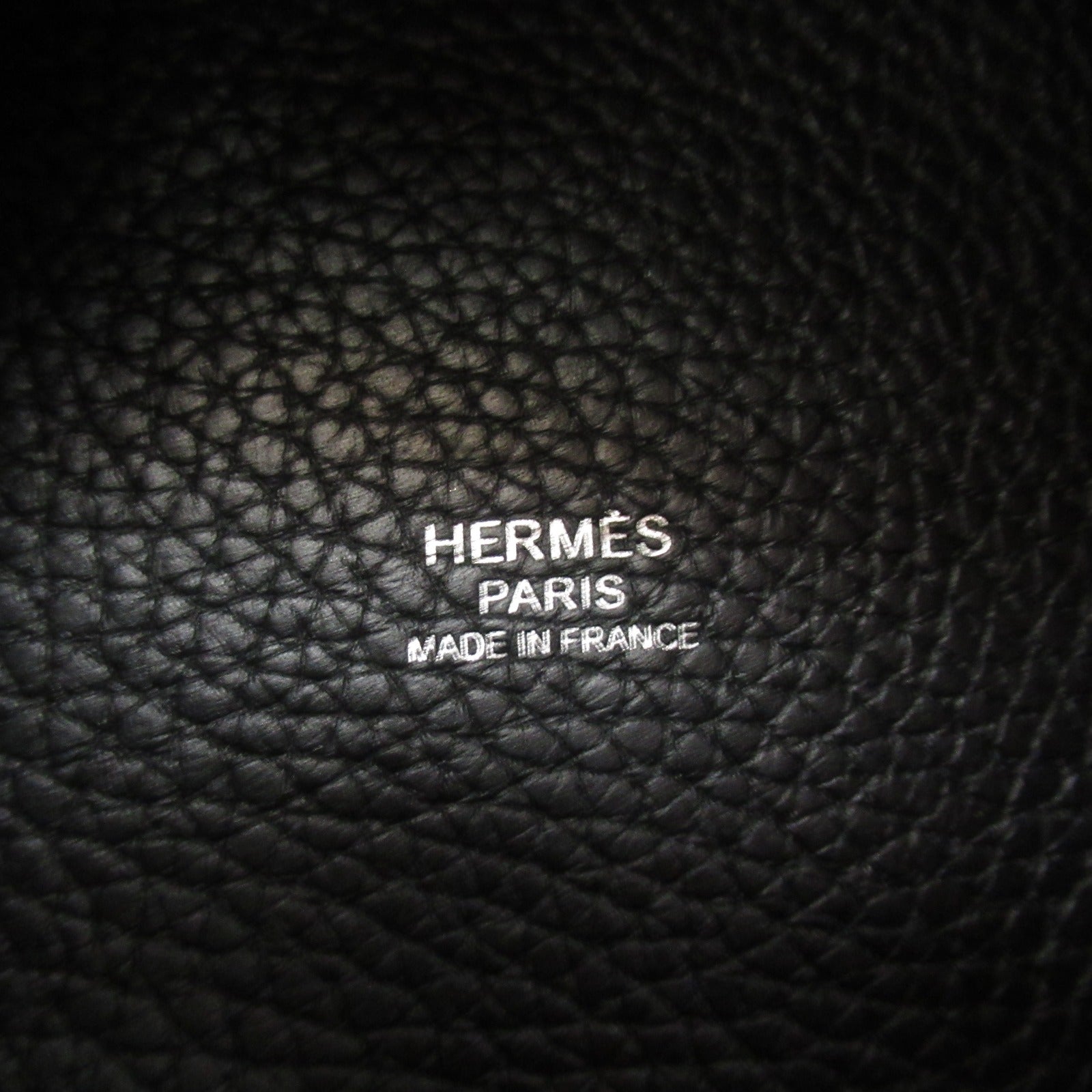 Hermes Picotin Lock MM Black Leather Handbag