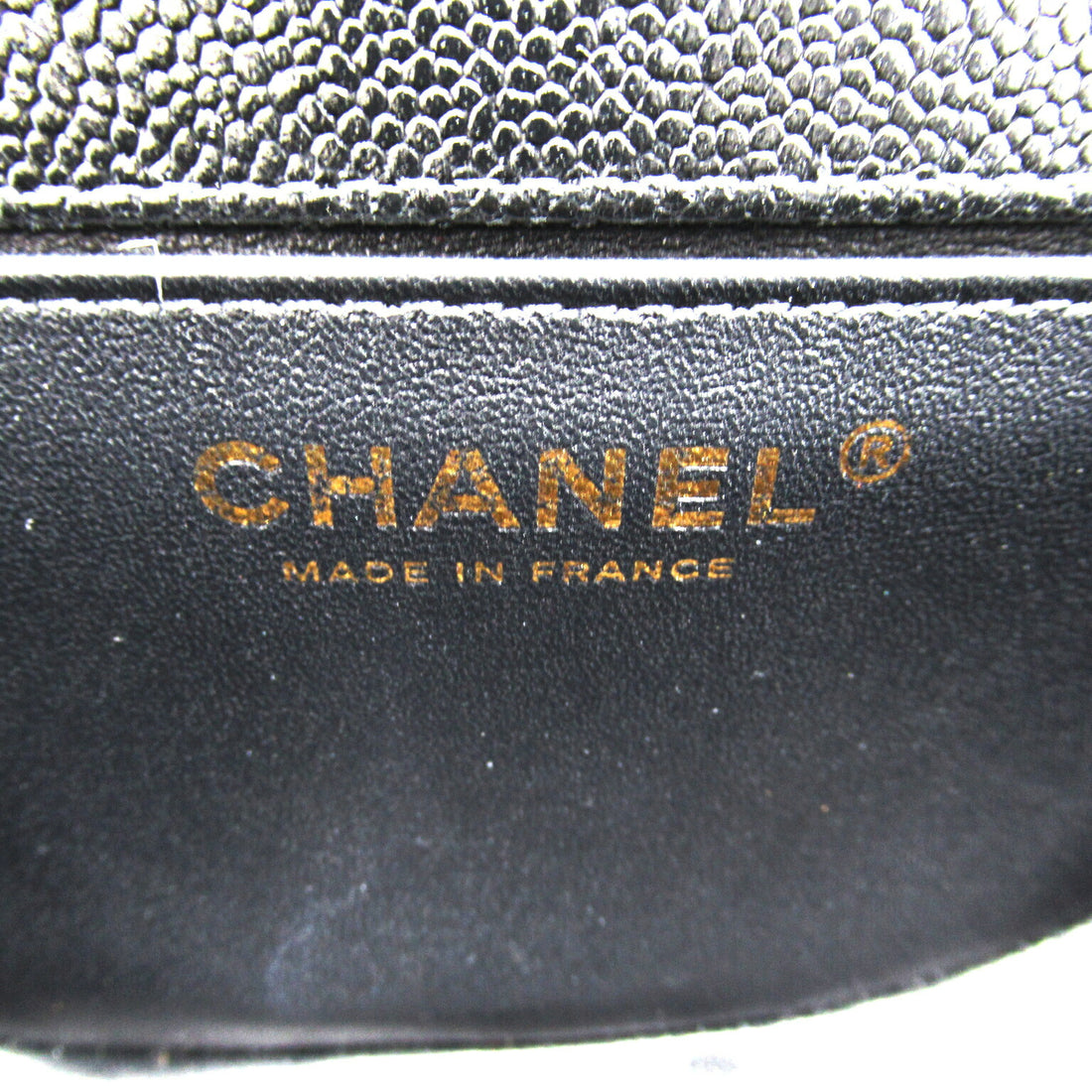 Chanel Boy Caviar Chain Shoulder Bag Black