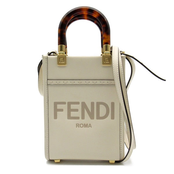 Fendi Sunshine Shopper Mini Leather Shoulder Bag 8BS051 in Great Condition