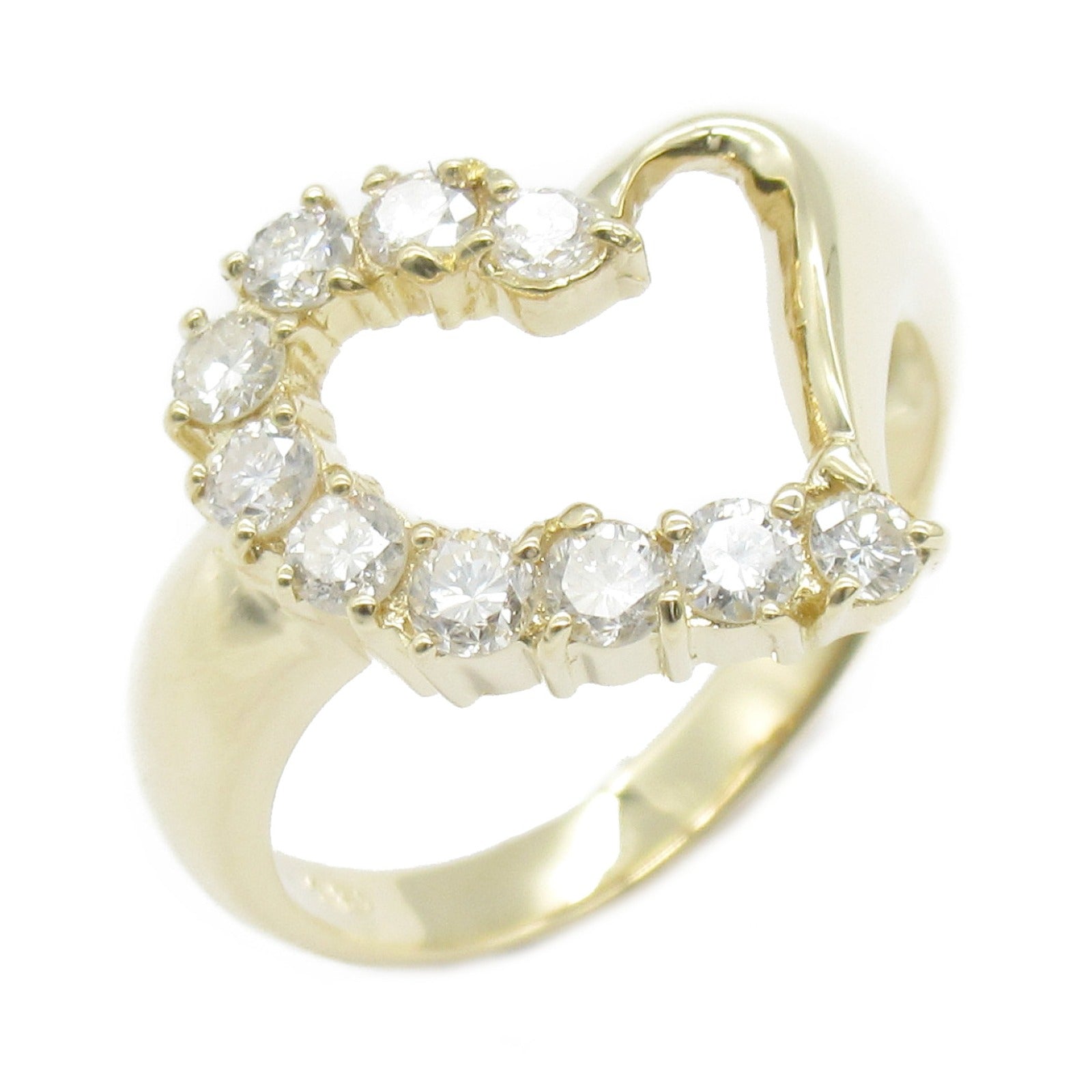 K18 Yellow Gold Diamond Ring Jewelry