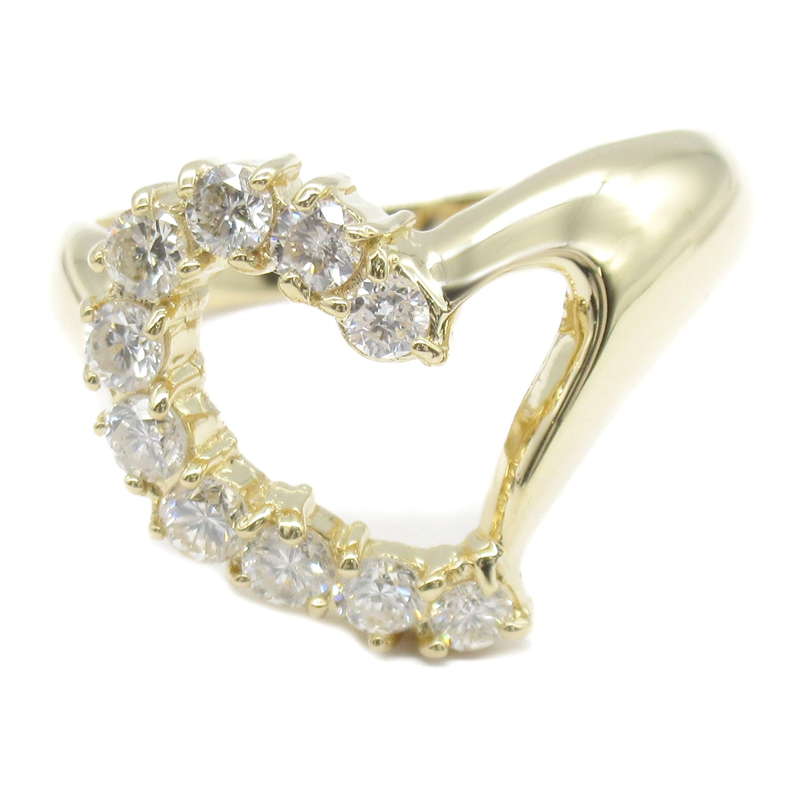 K18 Yellow Gold Diamond Ring Jewelry