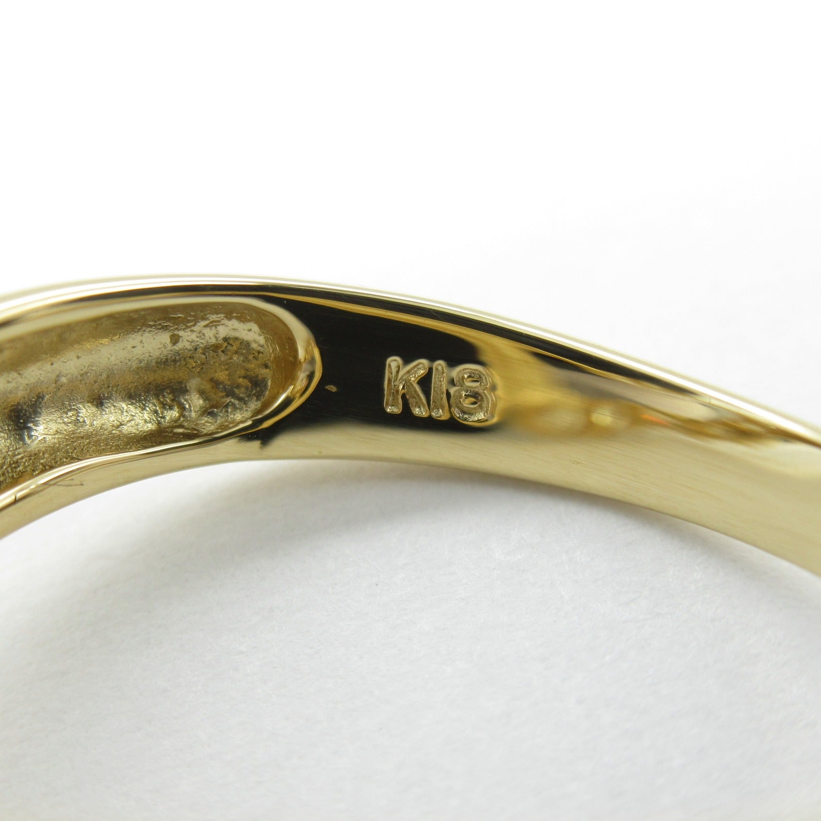 K18 Yellow Gold Diamond Ring Jewelry