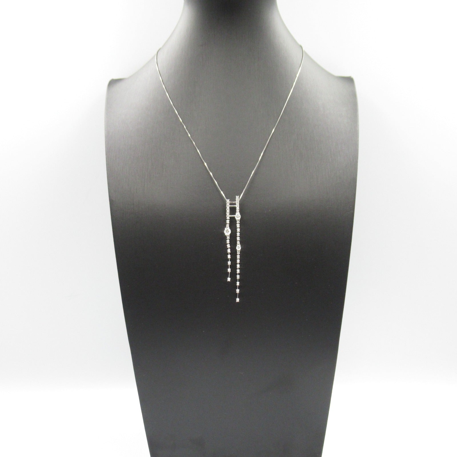 K18WG White Gold Diamond Necklace