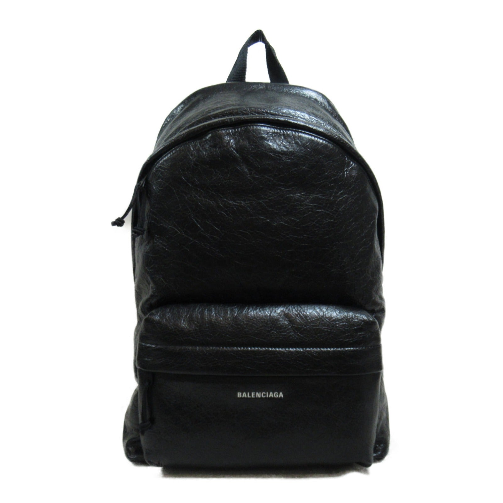 Balenciaga Leather Backpack Black 5032211VG071000