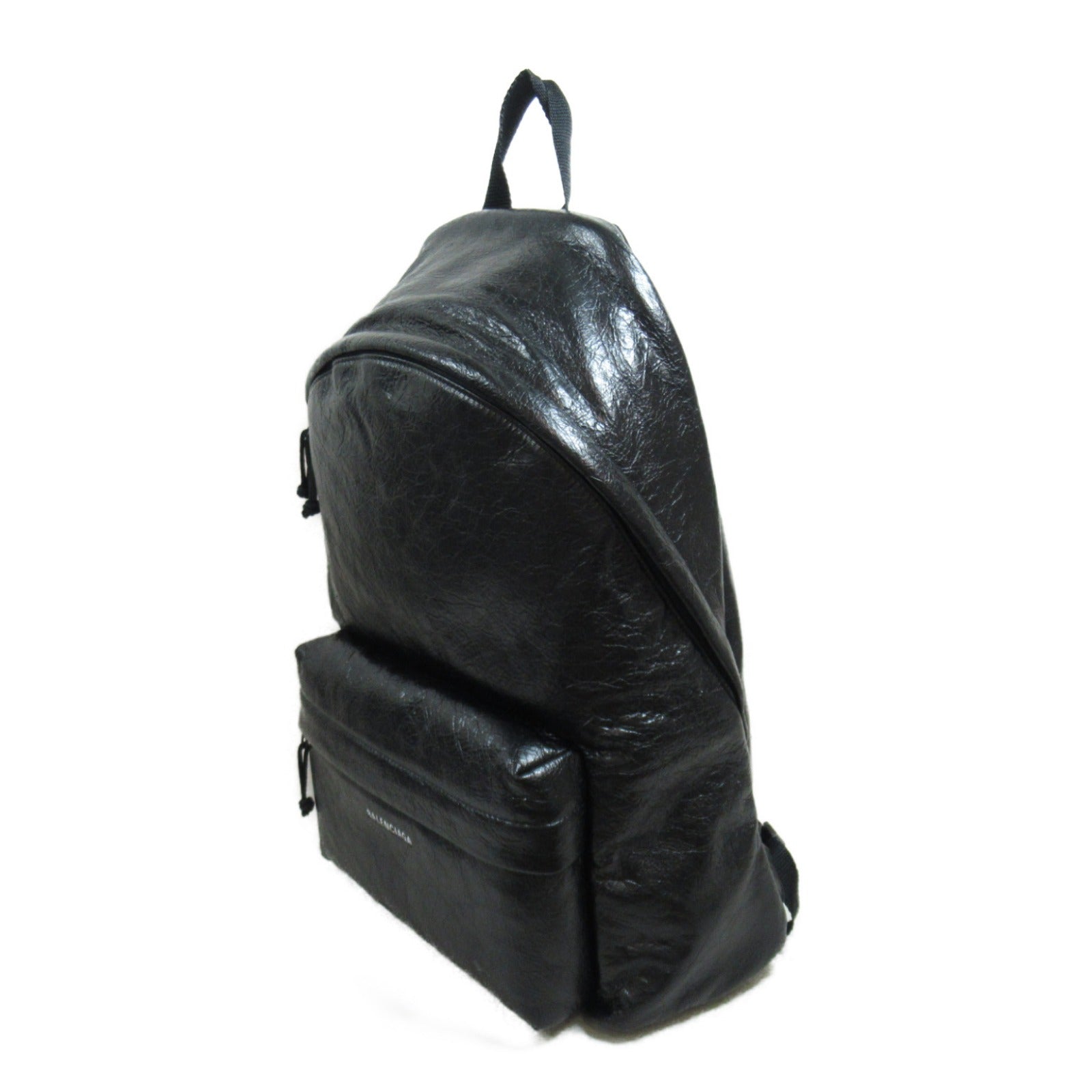 Balenciaga Leather Backpack Black 5032211VG071000