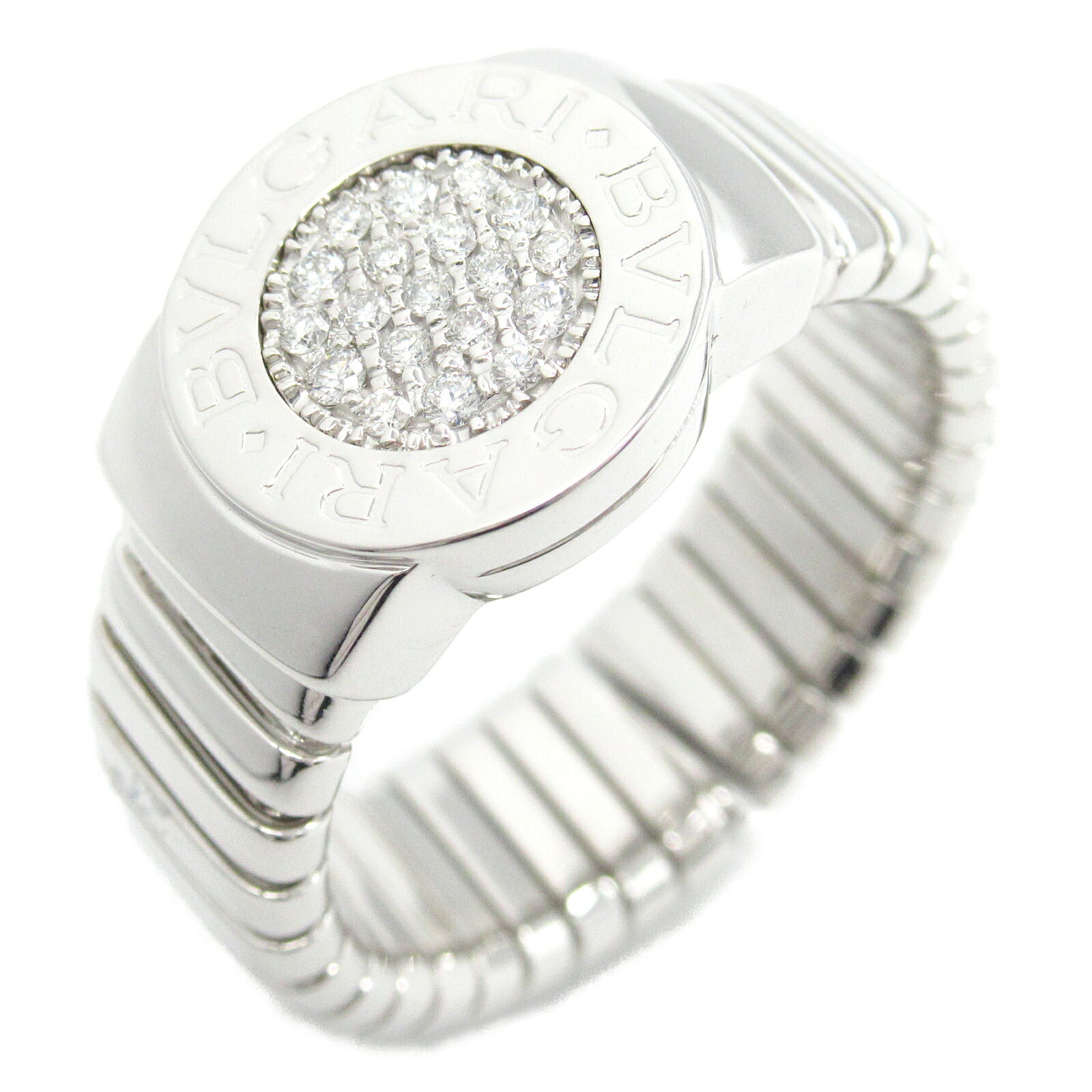 Bvlgari Tubogas Diamond Ring K18WG