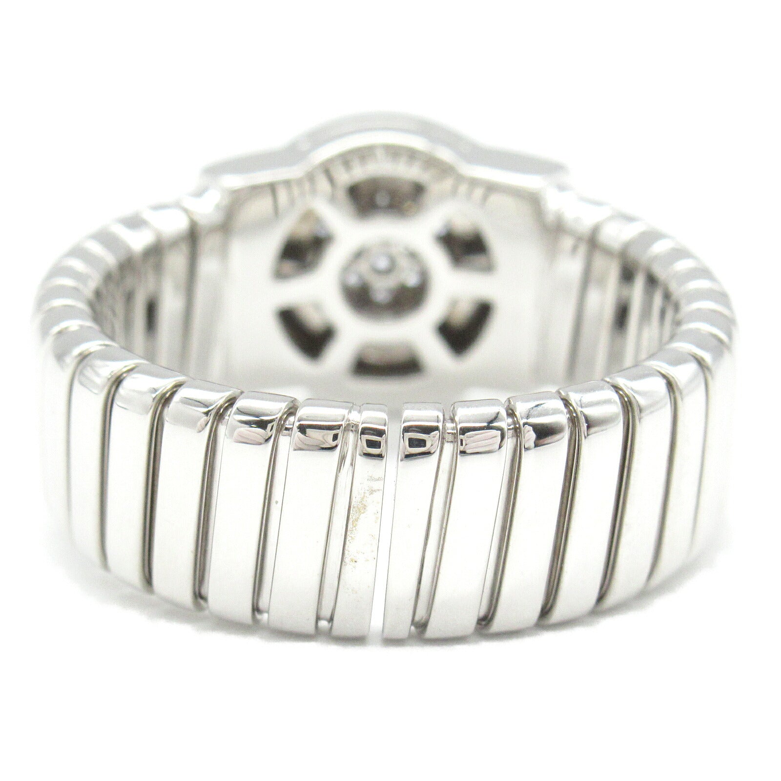 Bvlgari Tubogas Diamond Ring K18WG