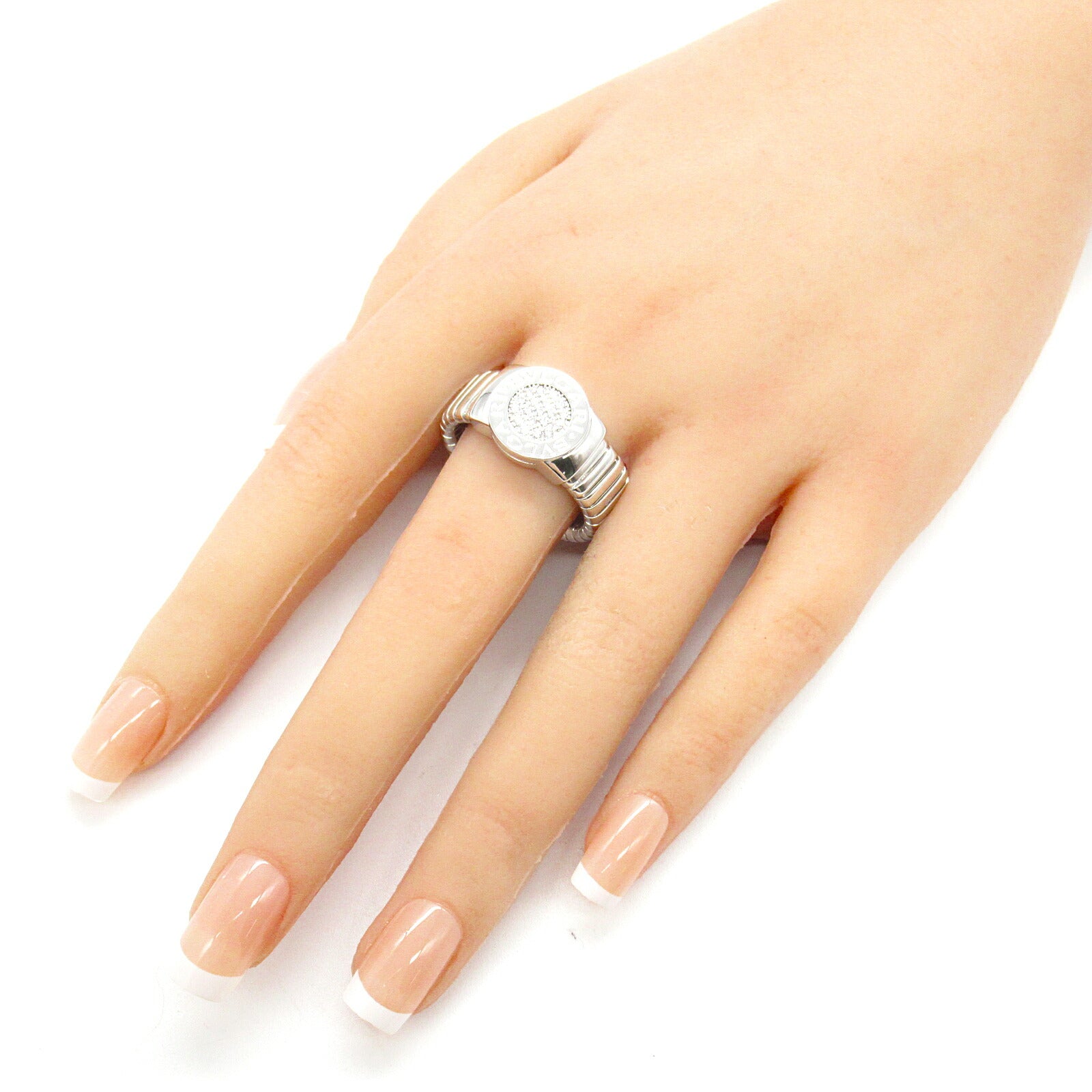 Bvlgari Tubogas Diamond Ring K18WG