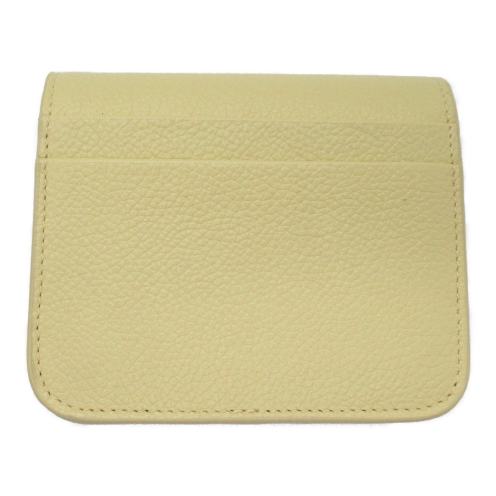 Balenciaga Leather Bifold Wallet Yellow