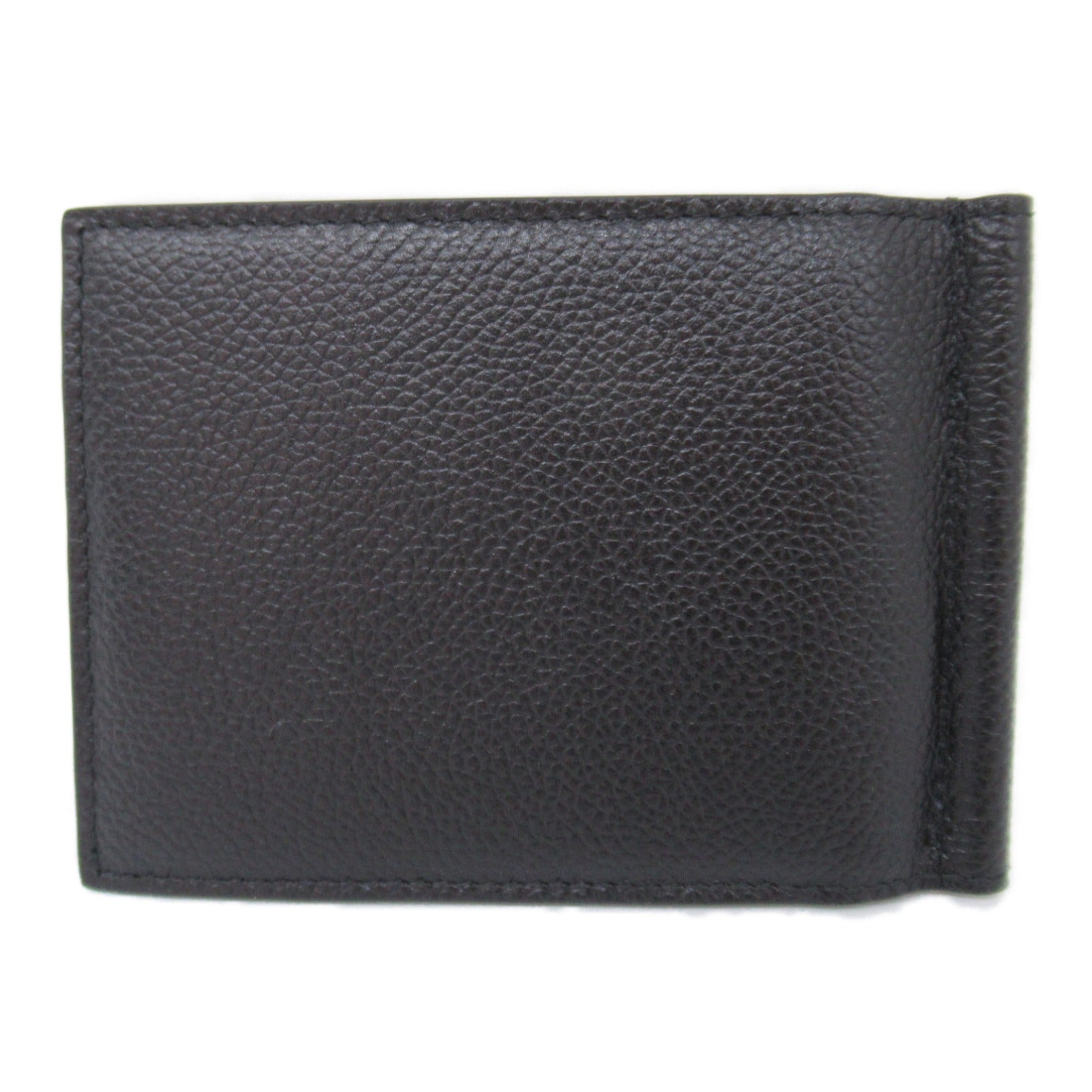 Balenciaga Leather Bifold Wallet Black