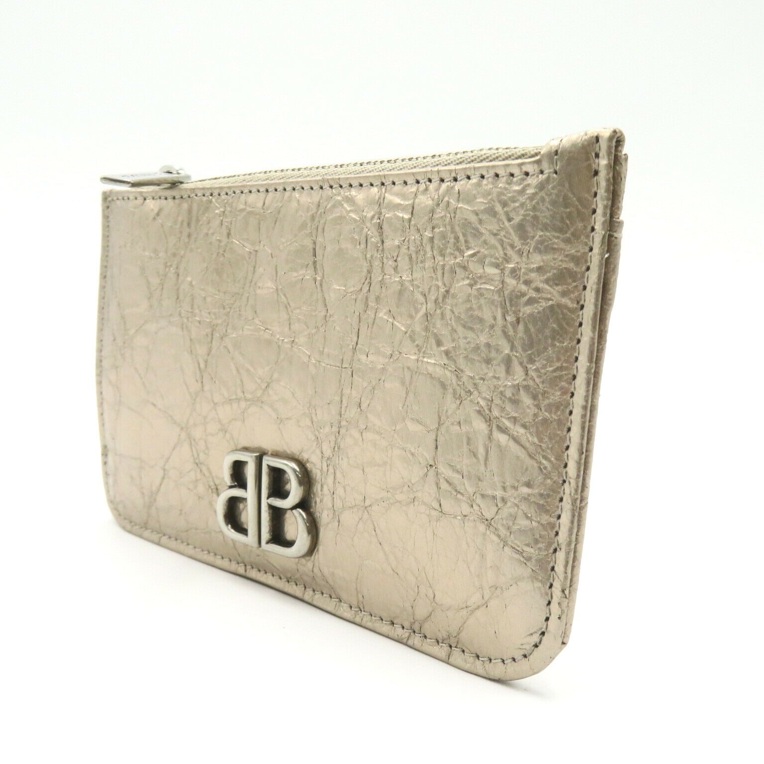 Balenciaga Monaco Long Coin & Card Holder Beige