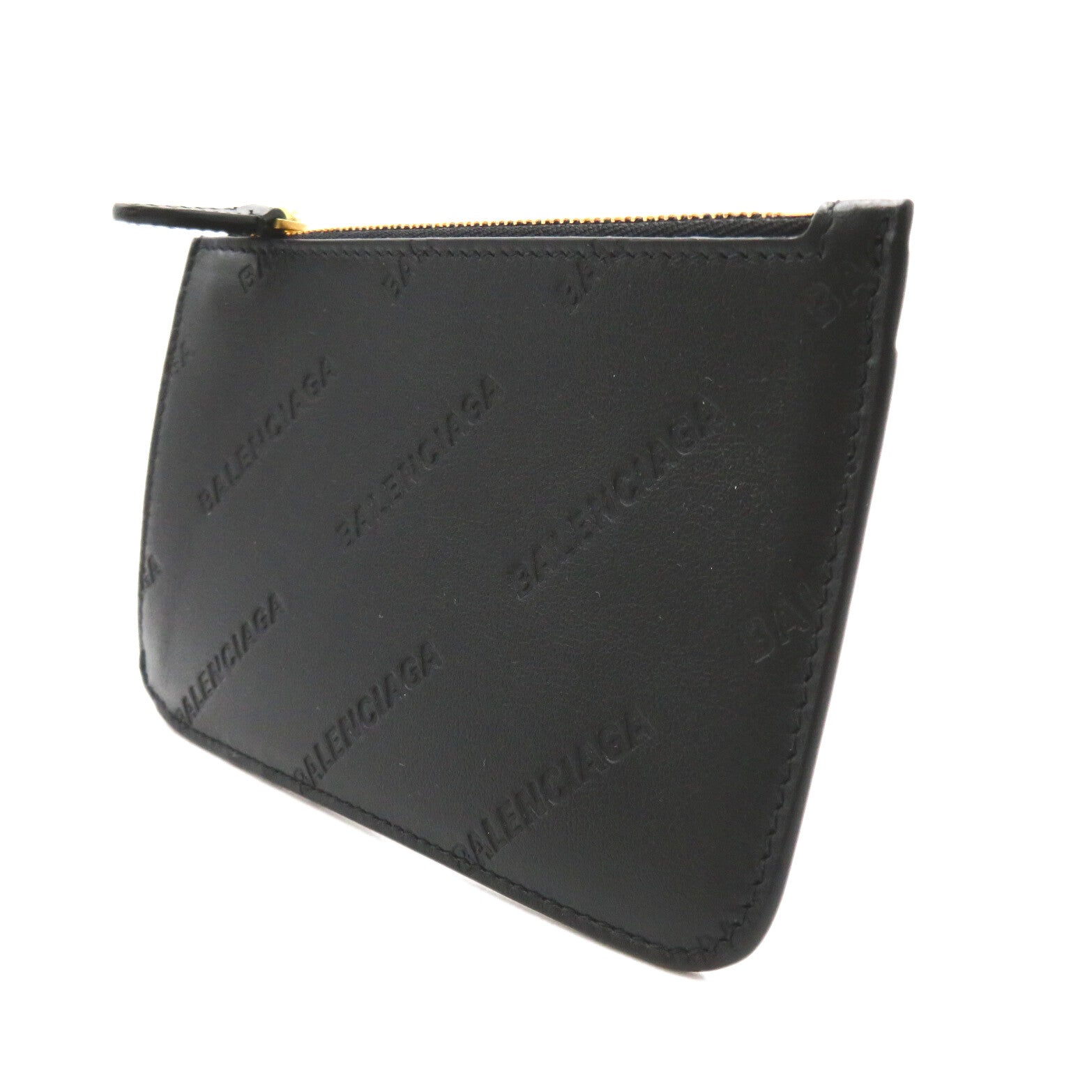 Balenciaga Leather Long Coin & Card Holder