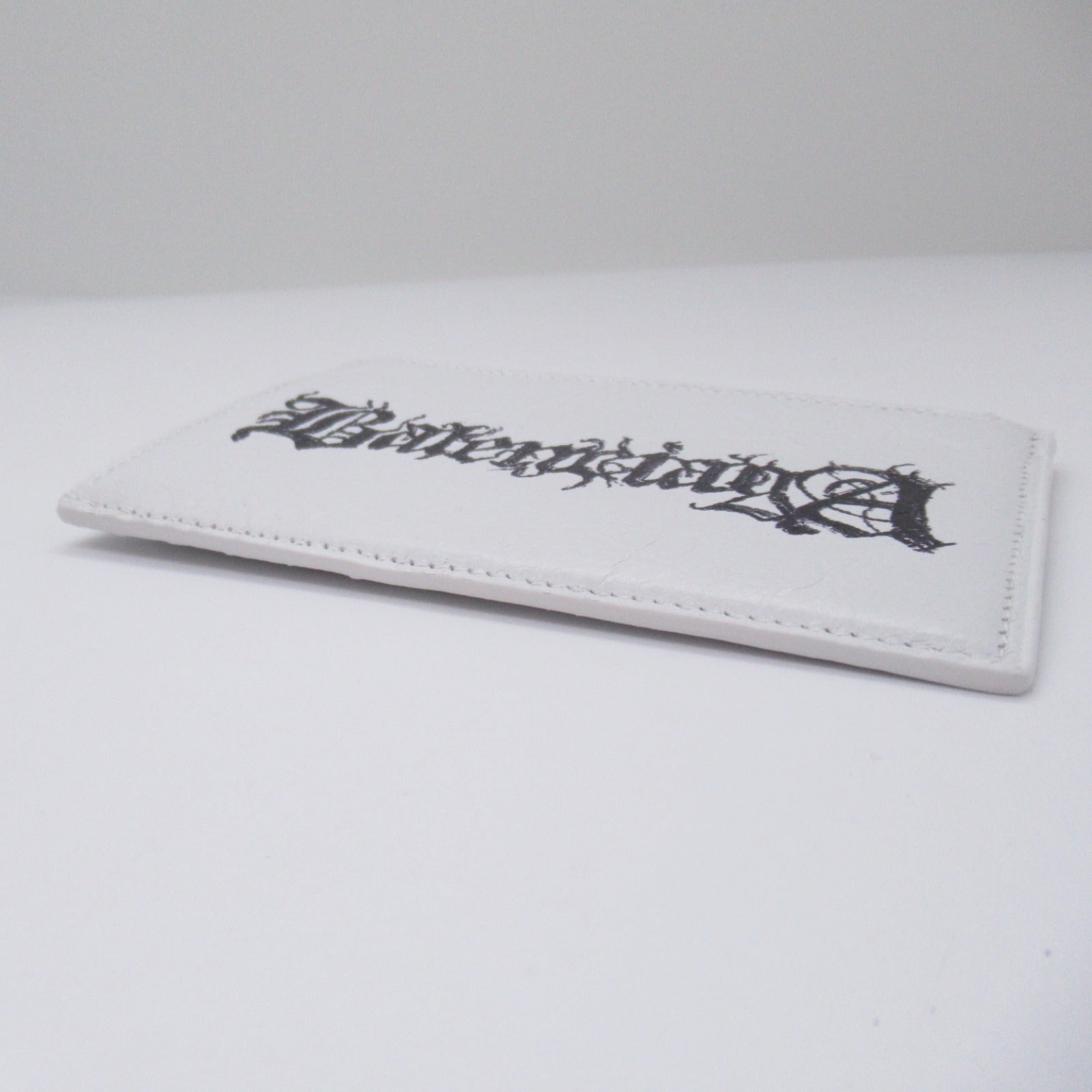 Balenciaga Leather Card Case White