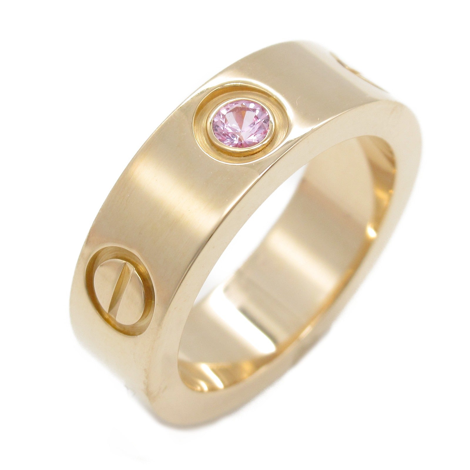 Cartier Love Ring Pink Sapphire K18PG