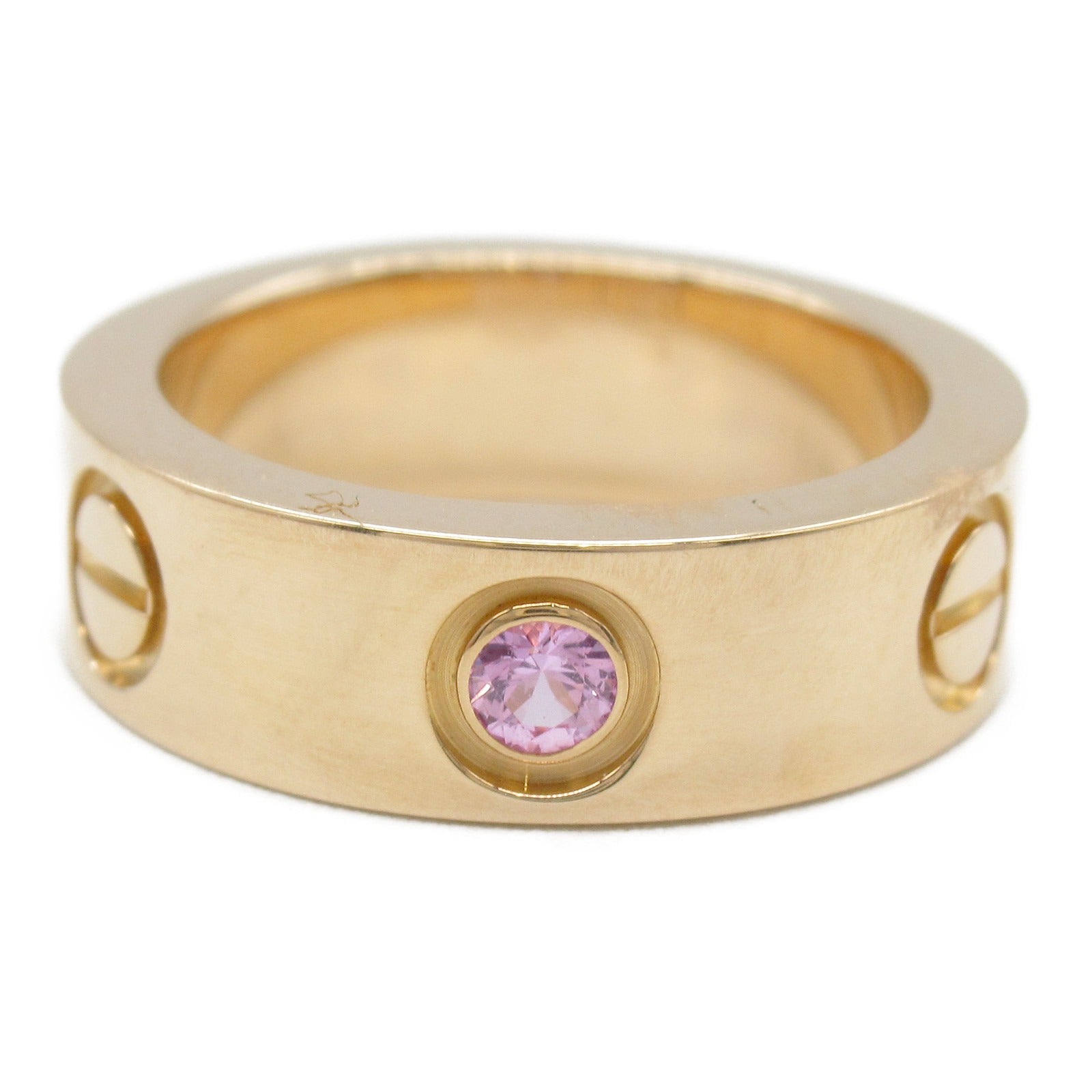 Cartier Love Ring Pink Sapphire K18PG