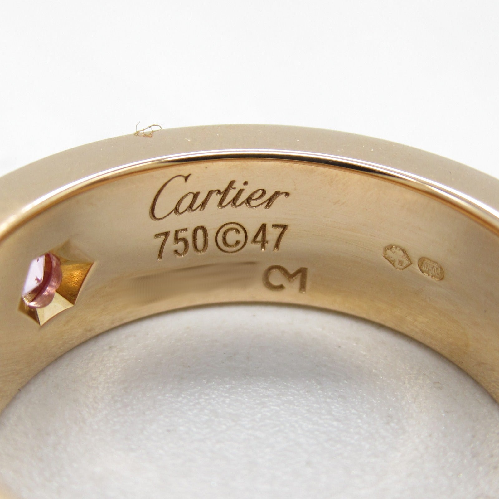 Cartier Love Ring Pink Sapphire K18PG