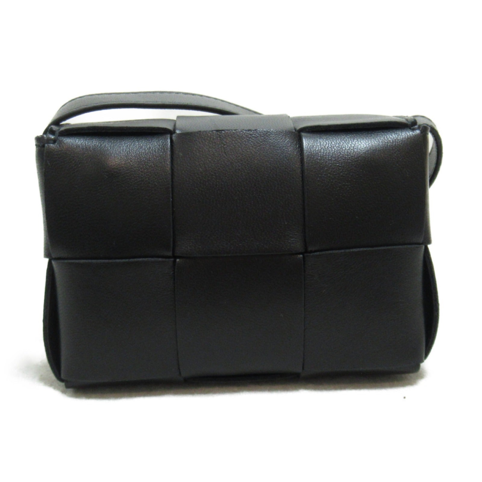 Bottega Veneta Mini Lambskin Shoulder Bag Black