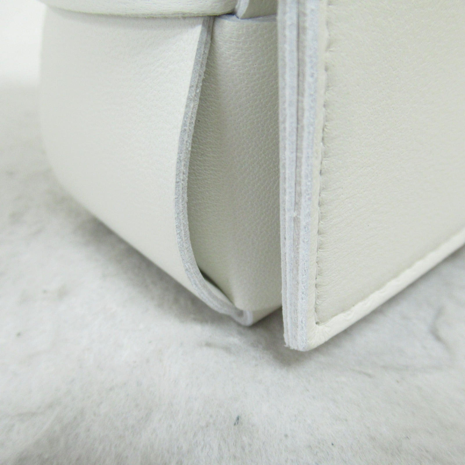 Bottega Veneta Lambskin Shoulder Bag White