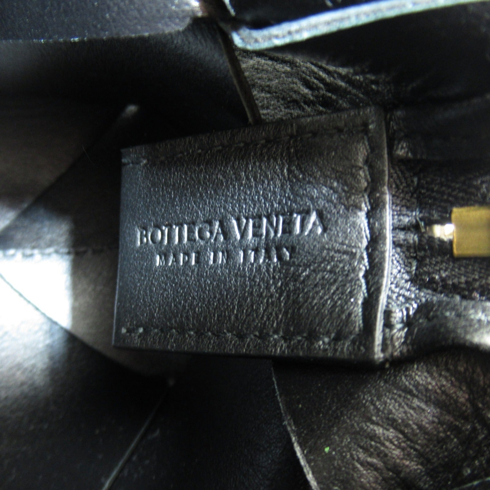 Bottega Veneta Lambskin Shoulder Bag Black