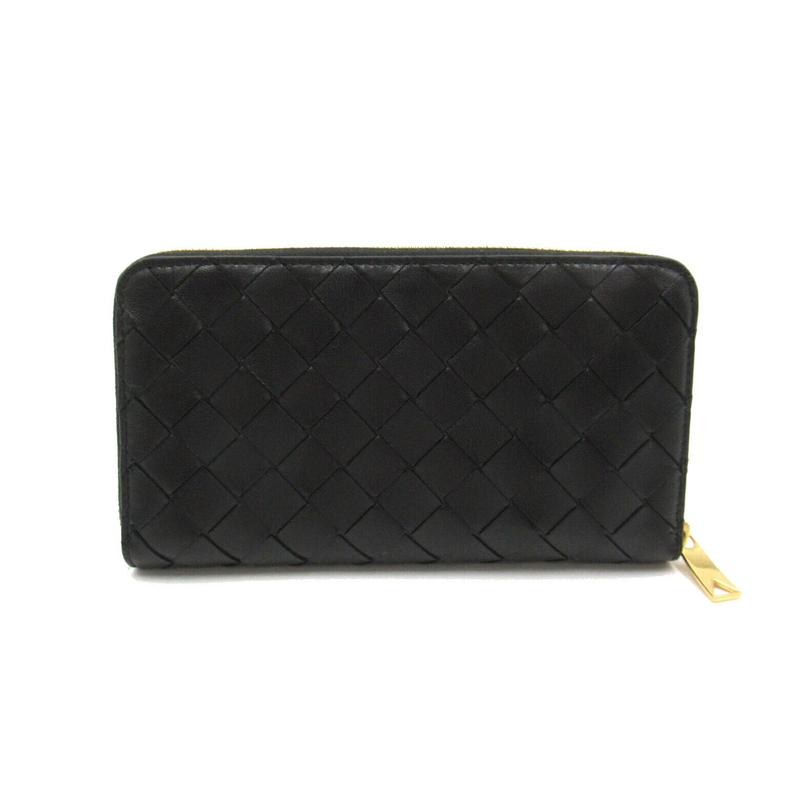 Bottega Veneta Lambskin Round Wallet Black