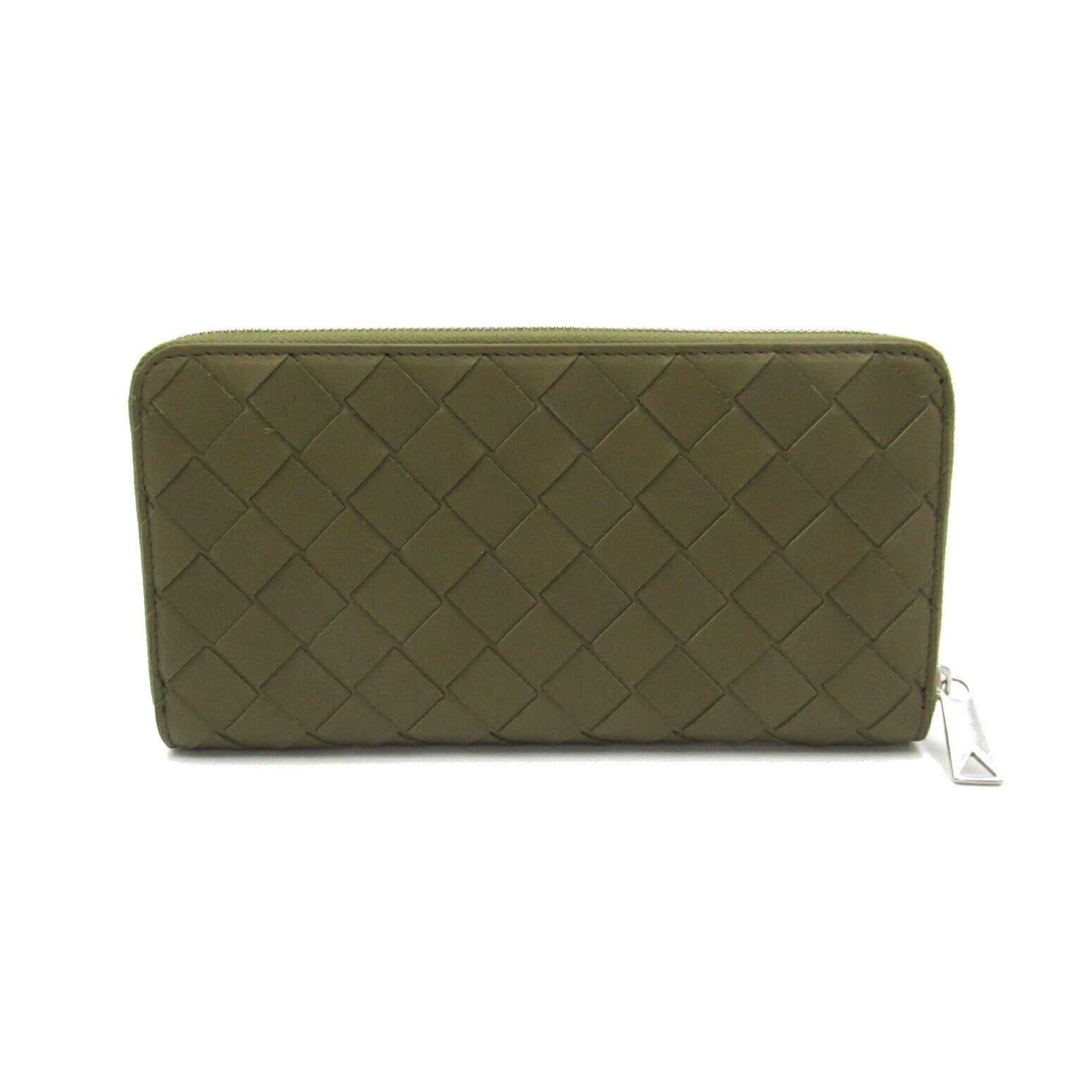 Bottega Veneta Calf Leather Long Wallet Khaki