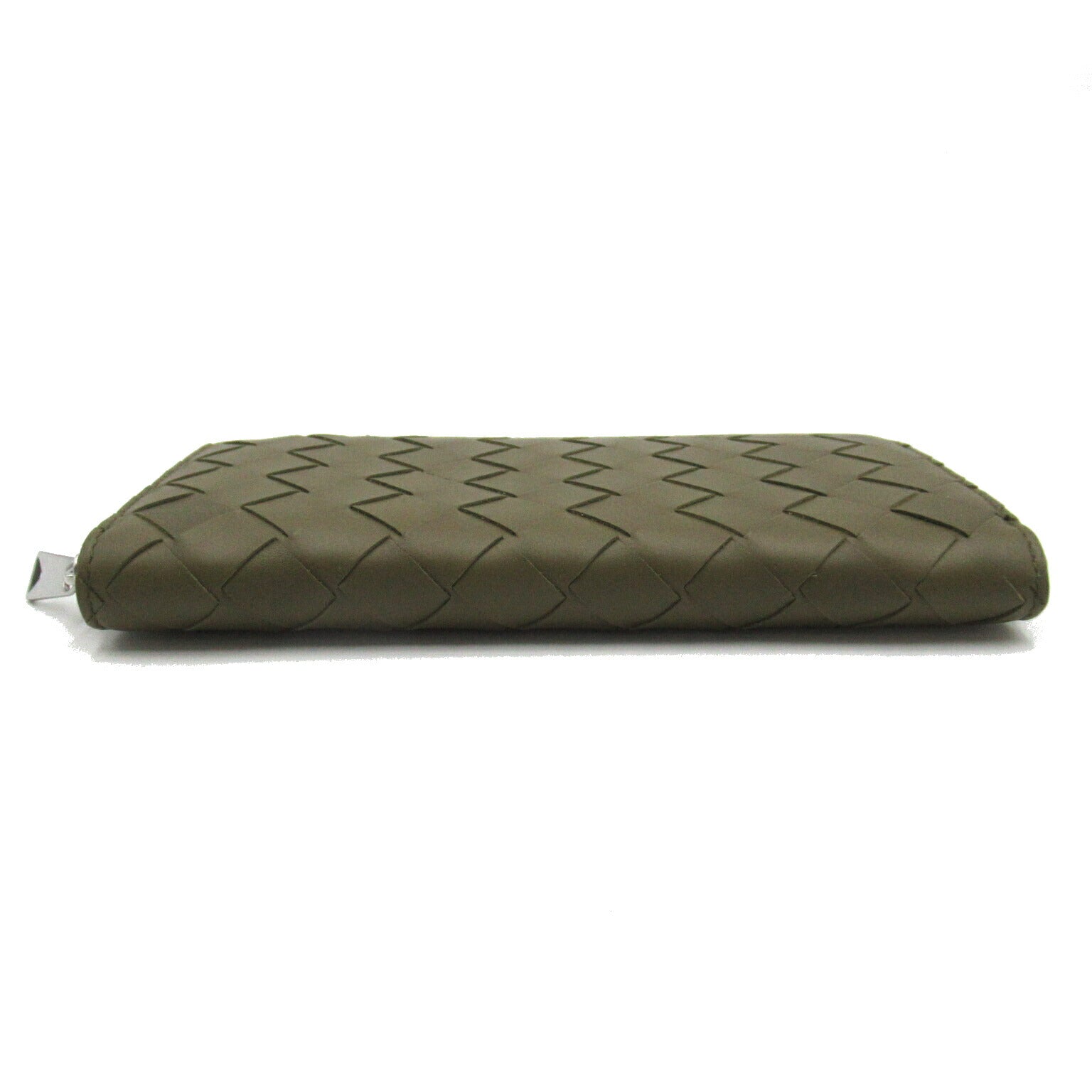 Bottega Veneta Calf Leather Long Wallet Khaki