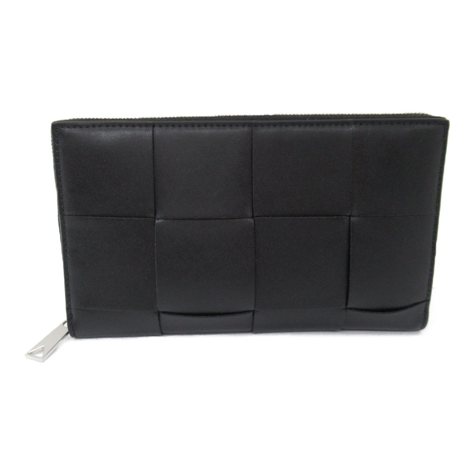 Bottega Veneta Calf Leather Long Wallet Black