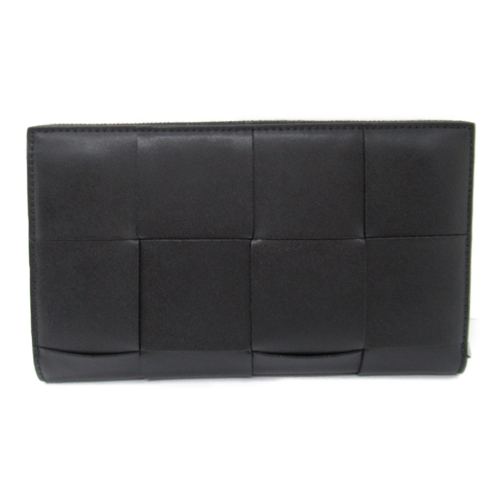 Bottega Veneta Calf Leather Long Wallet Black