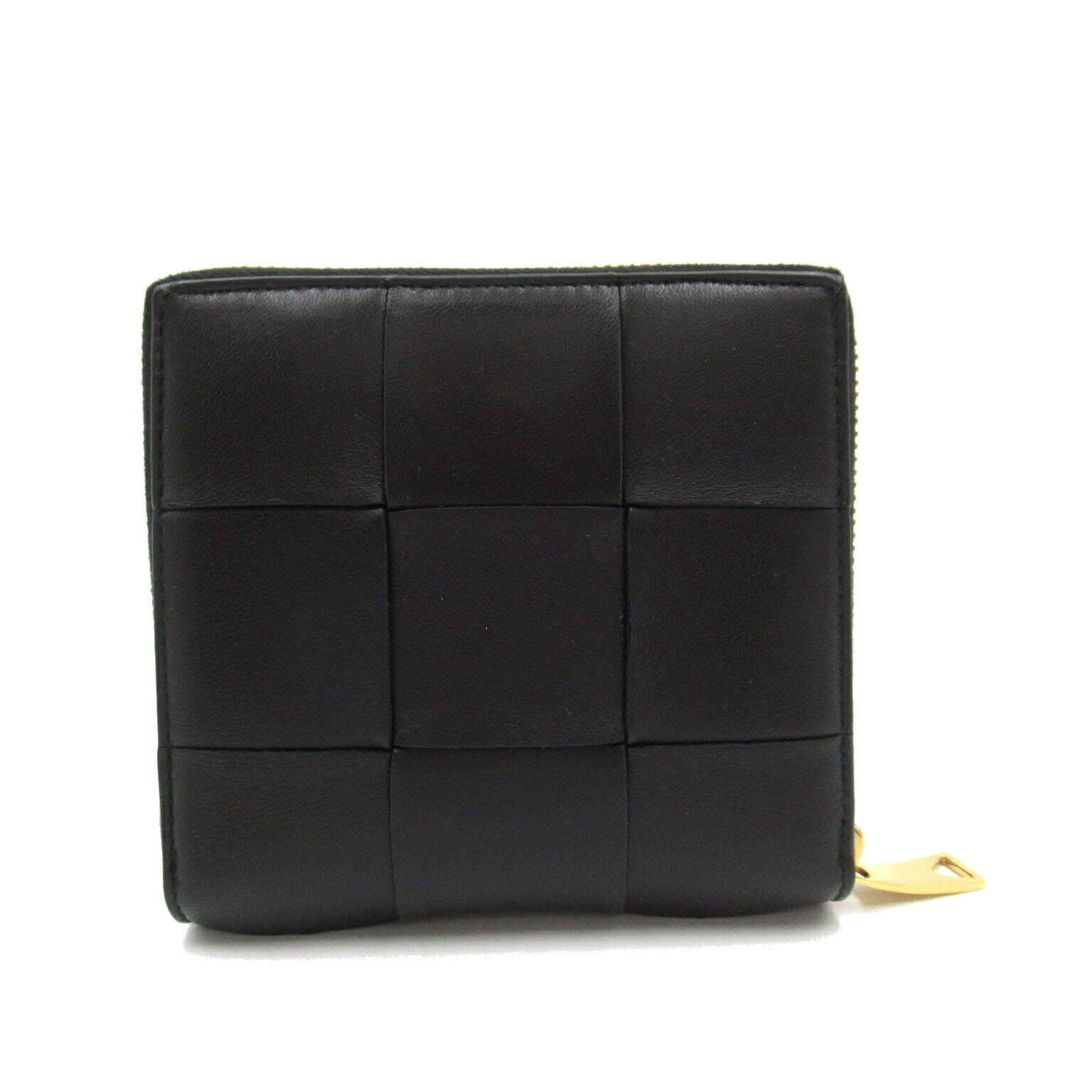 Bottega Veneta Lambskin Round Wallet Black