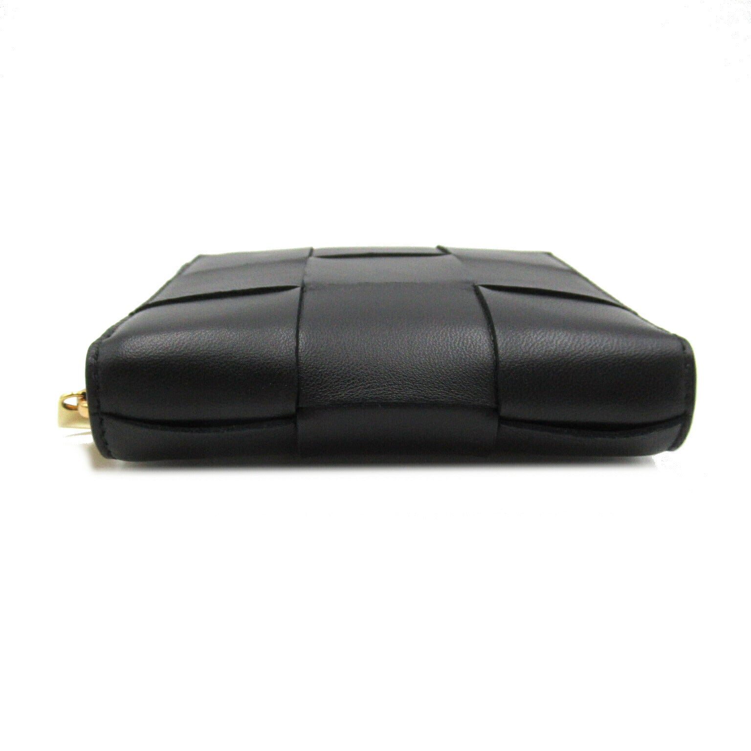 Bottega Veneta Lambskin Round Wallet Black