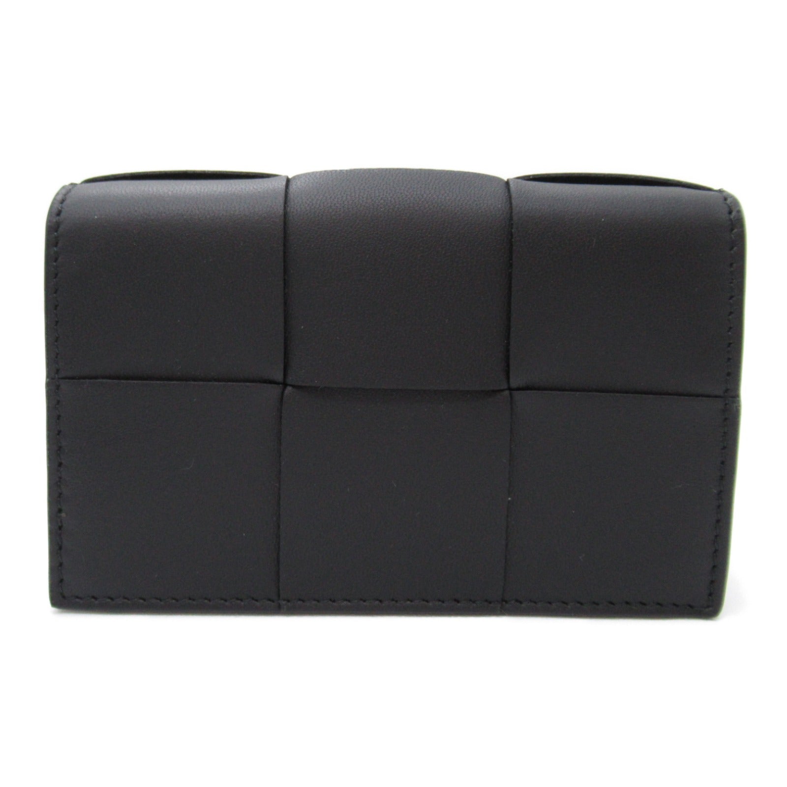 Bottega Veneta Lambskin Card Case Black