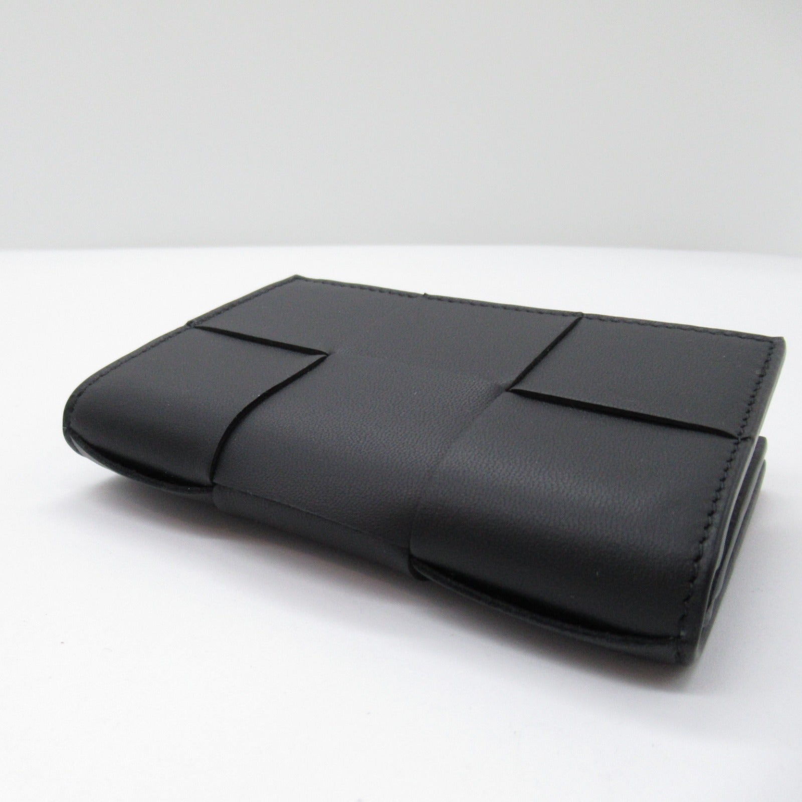 Bottega Veneta Lambskin Card Case Black