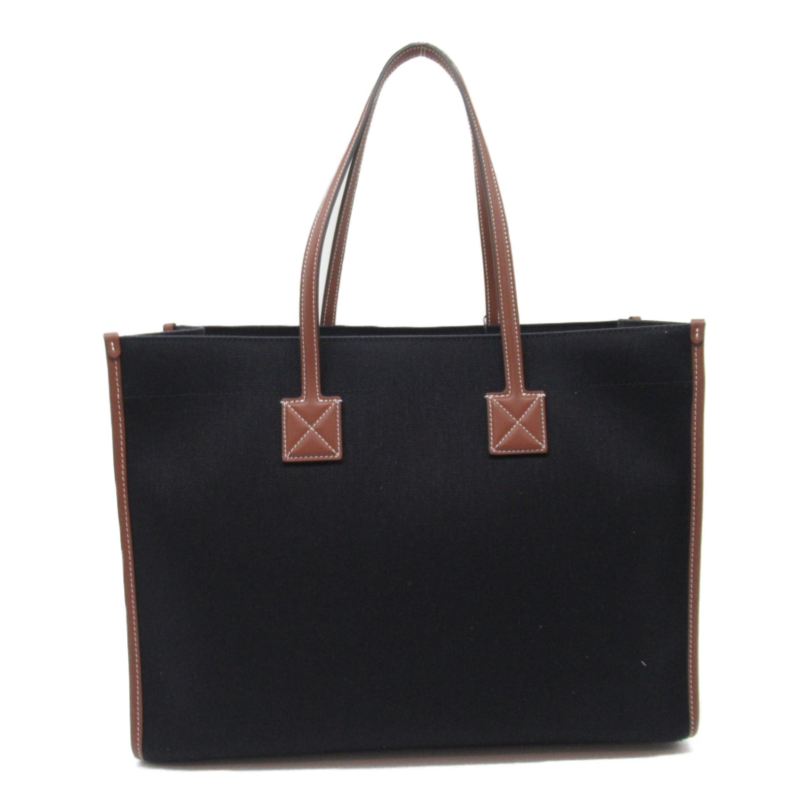 Burberry Leather Canvas Tote Bag 8055747