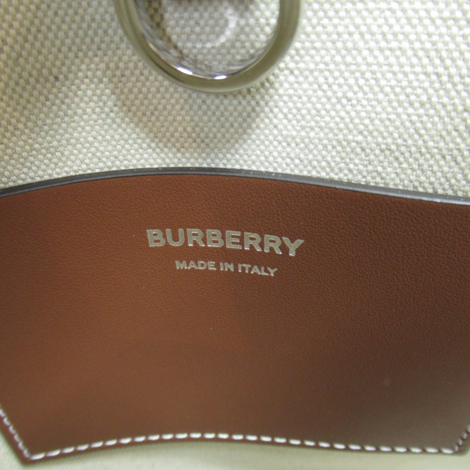 Burberry Canvas Leather 2way Shoulder Bag Black