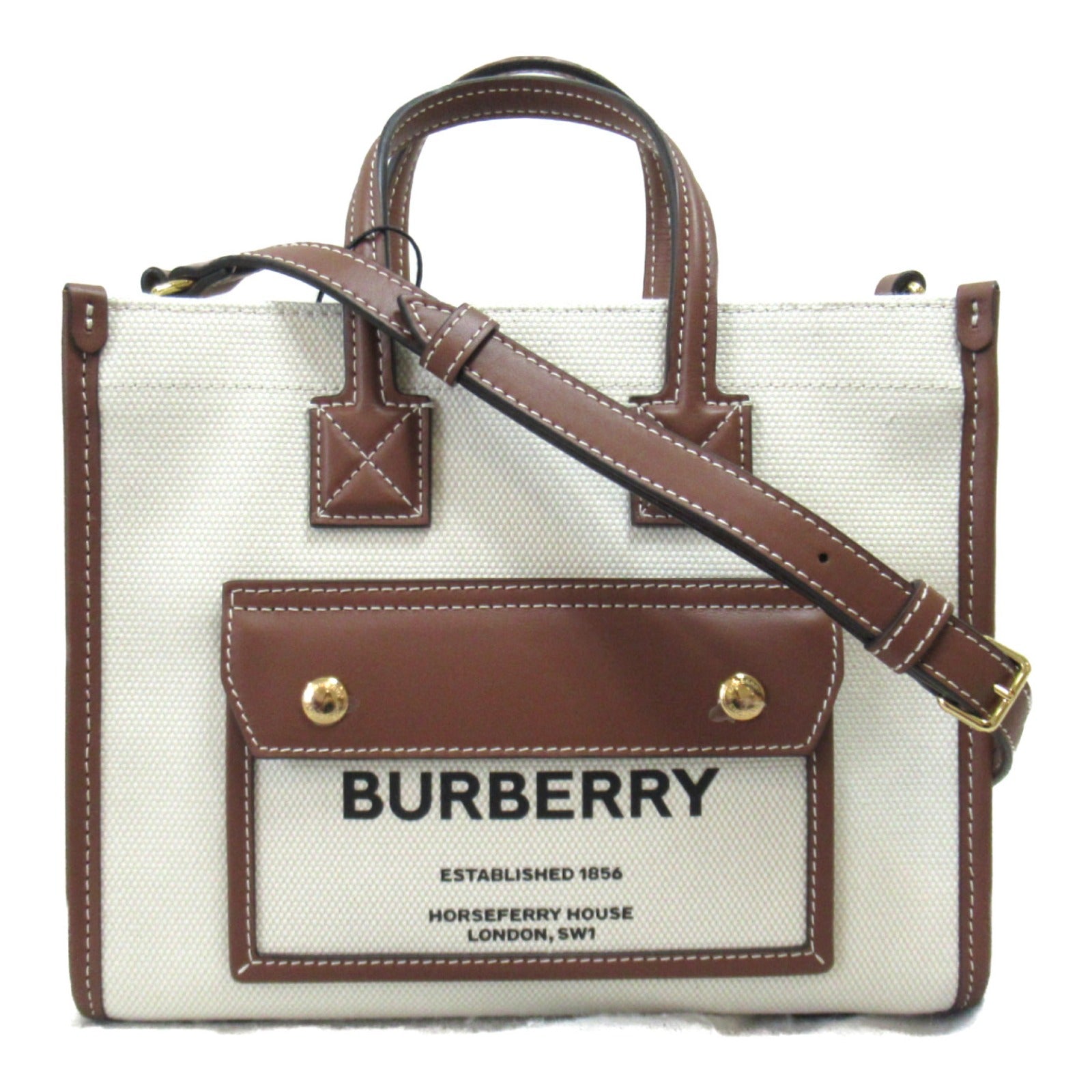 Burberry Canvas Leather 2way Shoulder Bag 8044143